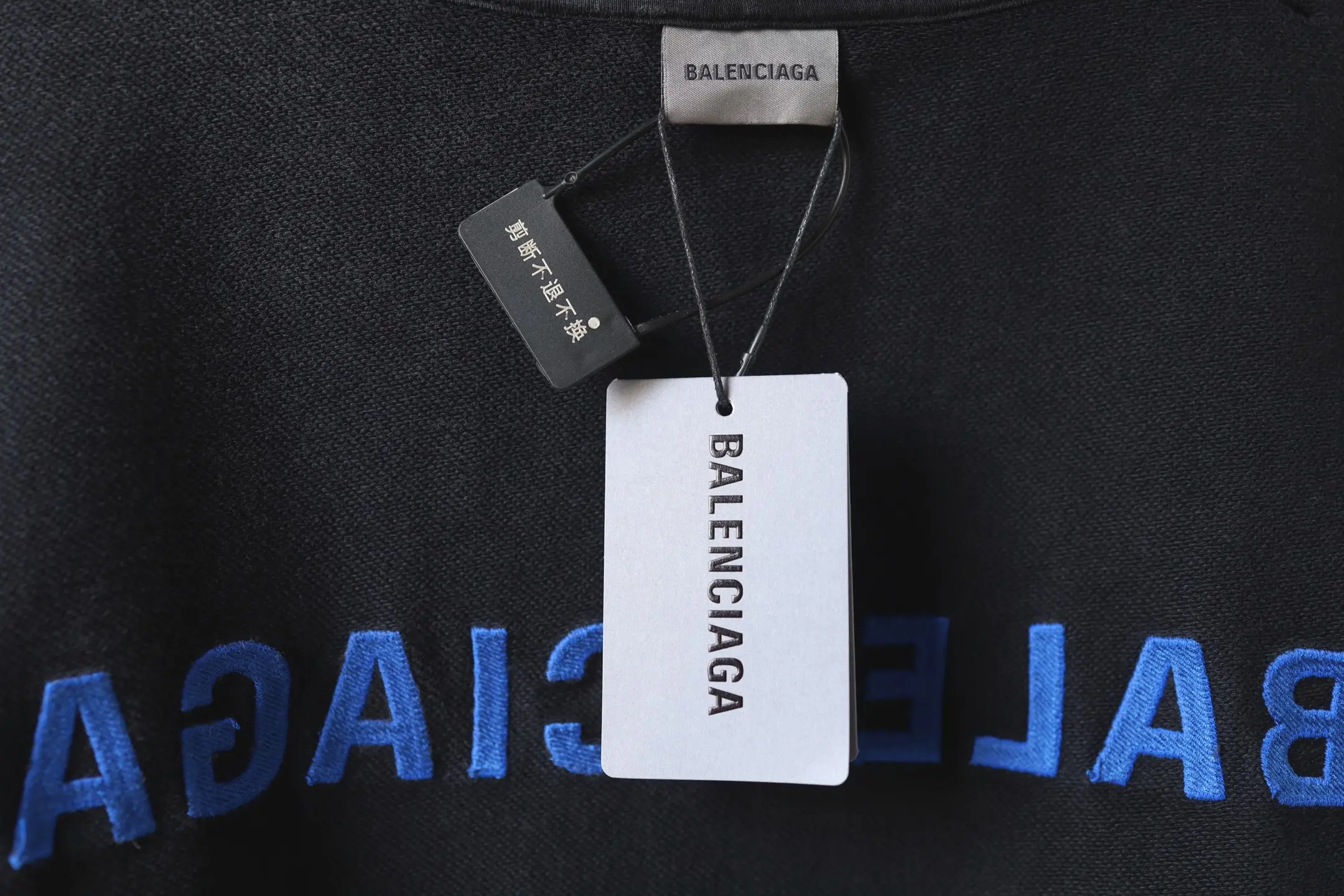 Logo Embroidered Distressed Zip-Up Hoodie D31920069 — view 17