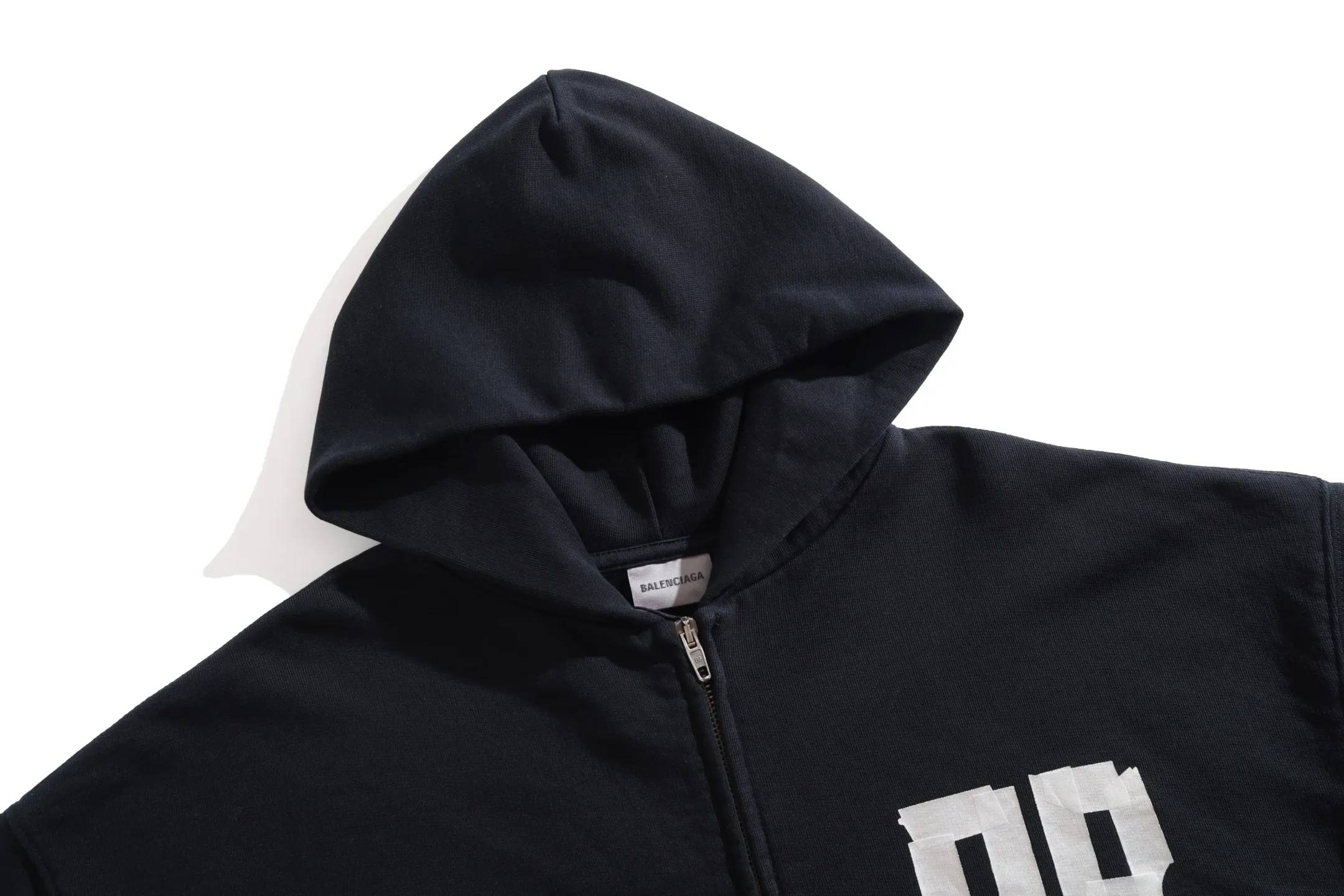 Tape Logo Zip-Up Hoodie D28920071 — view 14