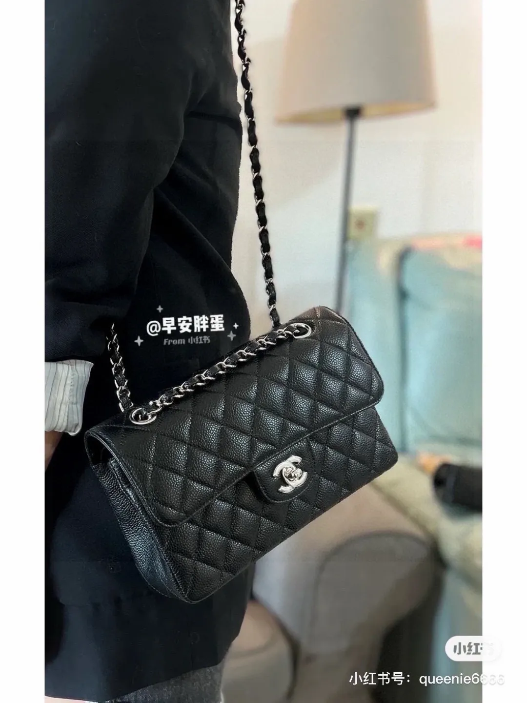 Classic Flap Bag in Caviar Leather D32018395 — view 7