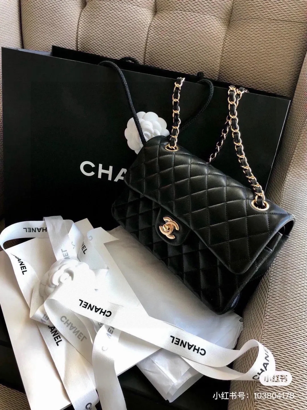 Classic Flap Bag in Caviar Leather D32018395 — view 9
