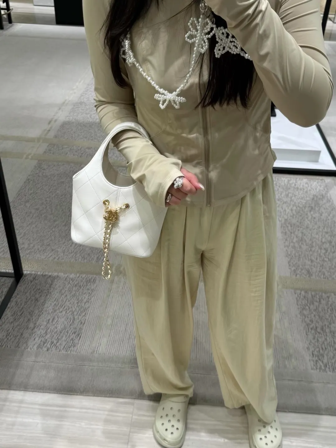 Chanel Quilted Leather Bucket Bag D28517814 — view 2