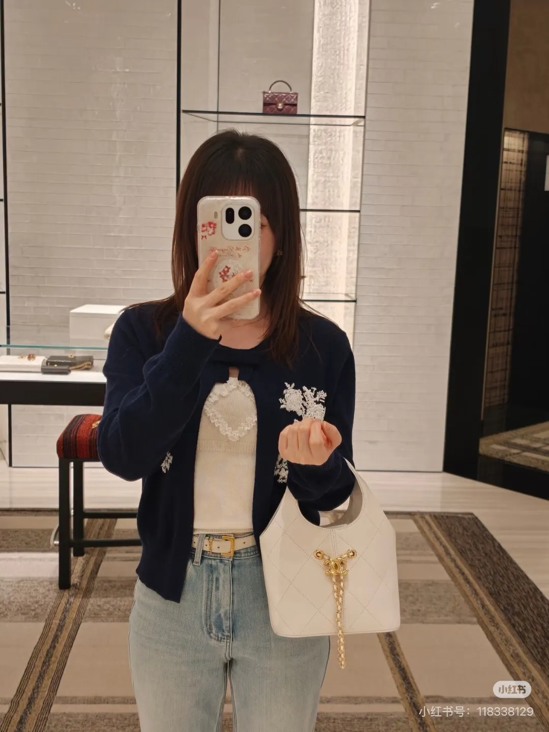 Chanel Quilted Leather Bucket Bag D28517814 — view 9