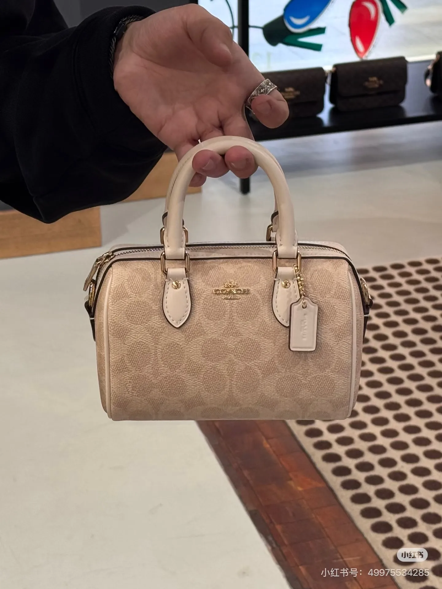 Coach Rowan Mini Boston Bag D30017942 — view 6