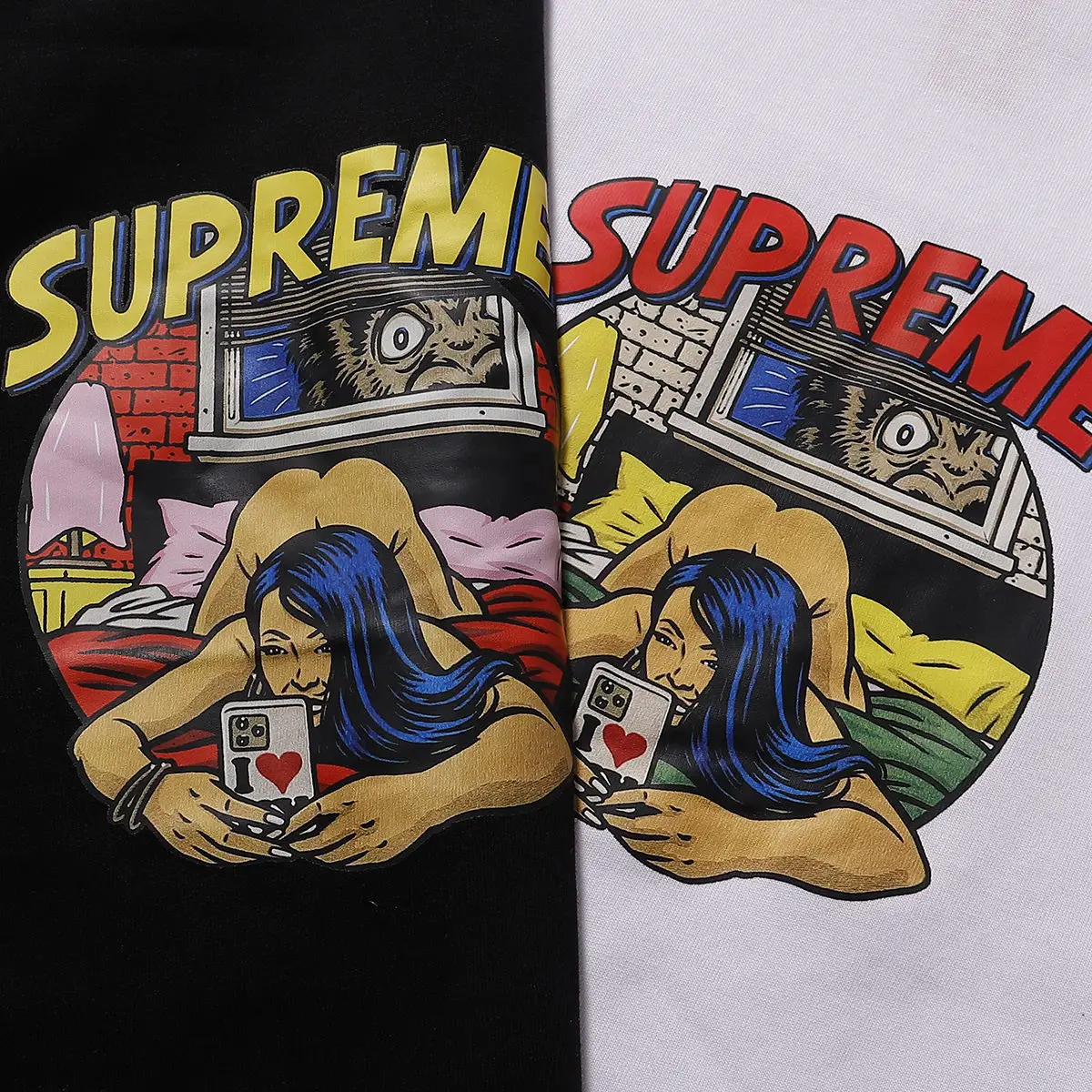 Supreme Bedroom Graphic Print T-Shirt D3815797 — view 6