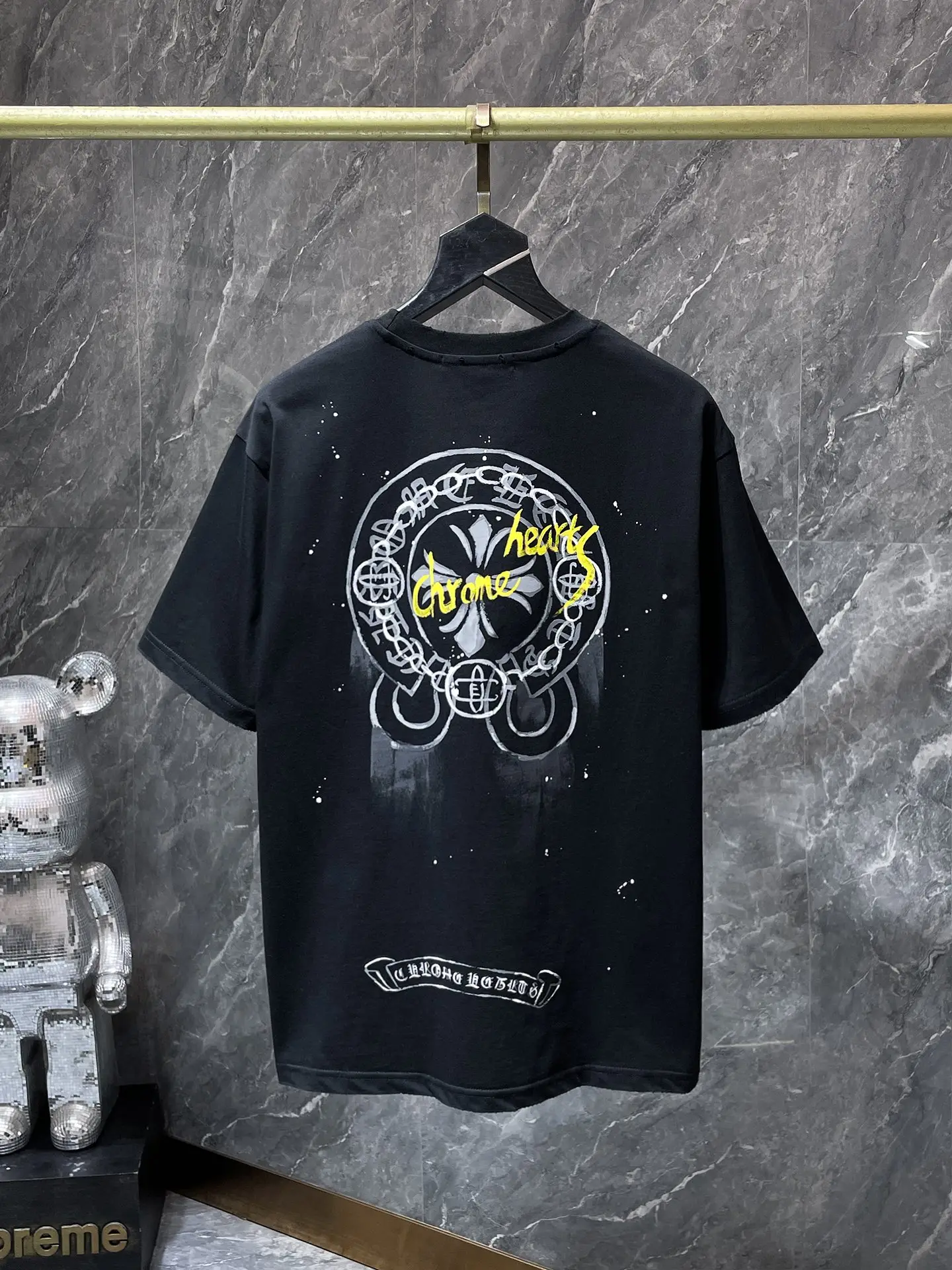 Logo Graphic Splatter Print T-Shirt D5515855 — view 3