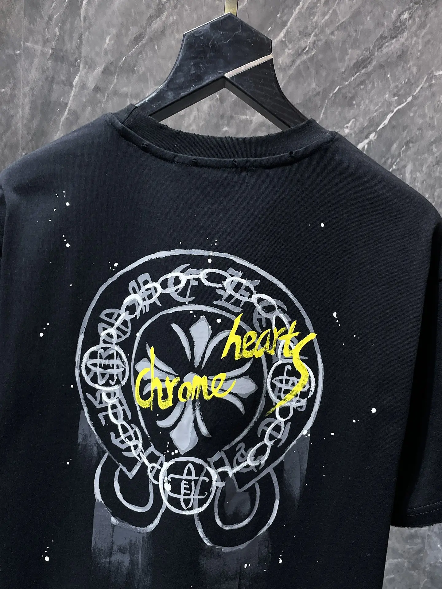 Logo Graphic Splatter Print T-Shirt D5515855 — view 6