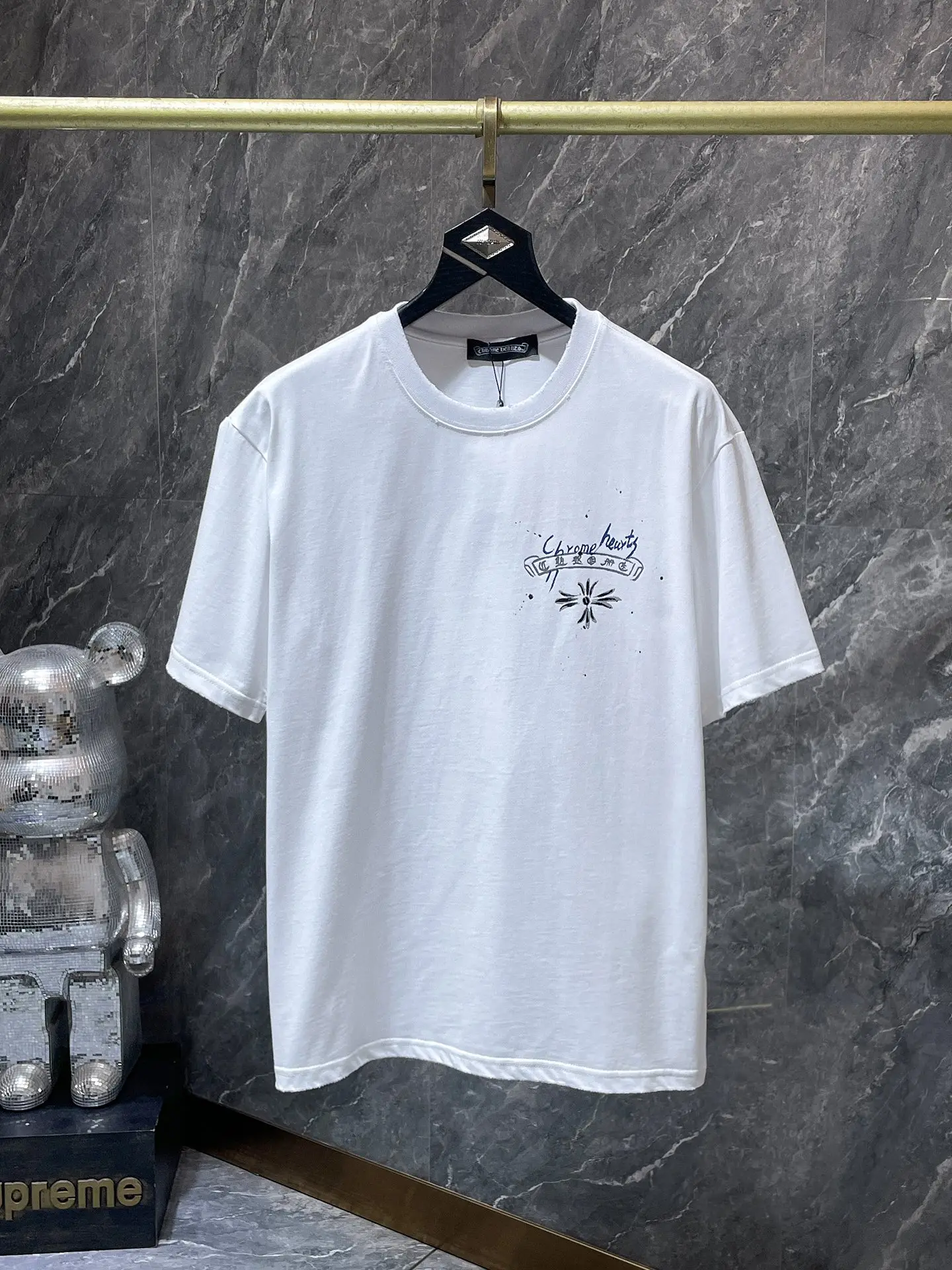 Hand-Painted Ink Splatter Logo T-Shirt D5515854