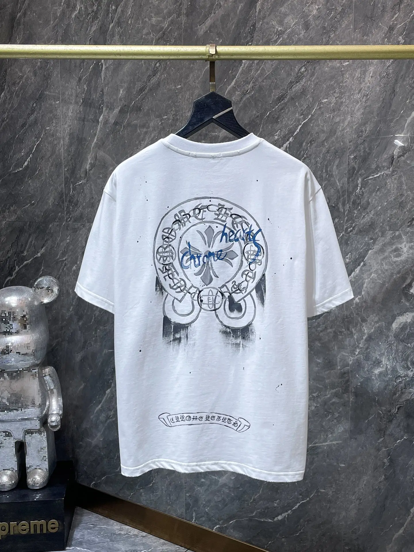 Hand-Painted Ink Splatter Logo T-Shirt D5515854 — view 3