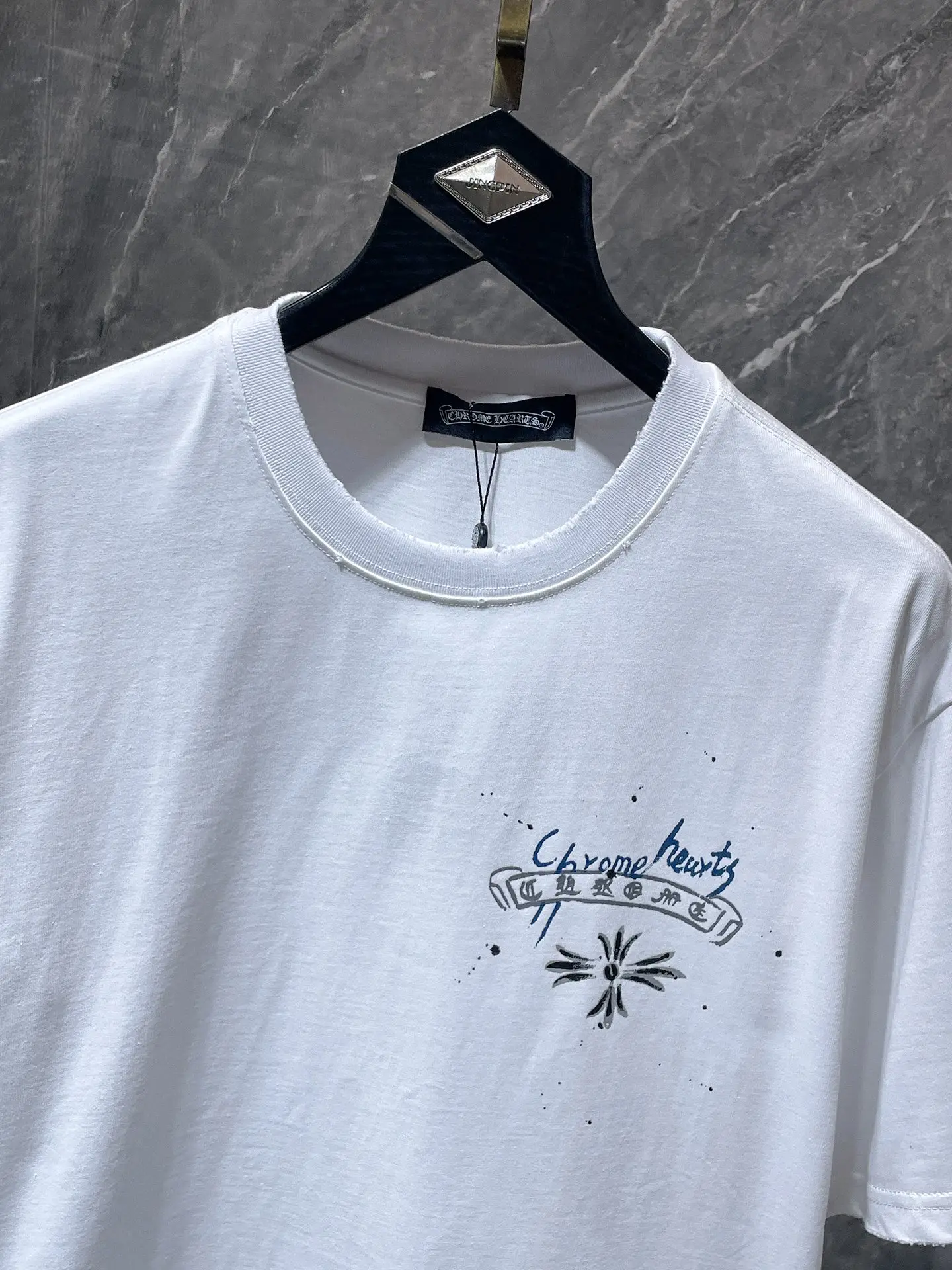 Hand-Painted Ink Splatter Logo T-Shirt D5515854 — view 4