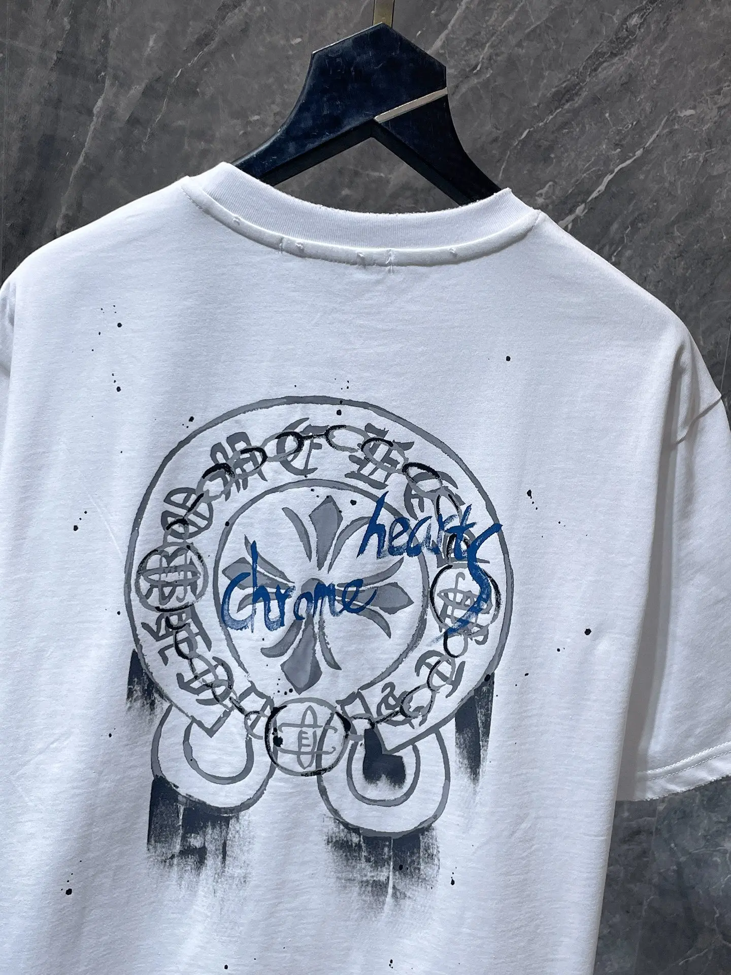 Hand-Painted Ink Splatter Logo T-Shirt D5515854 — view 6
