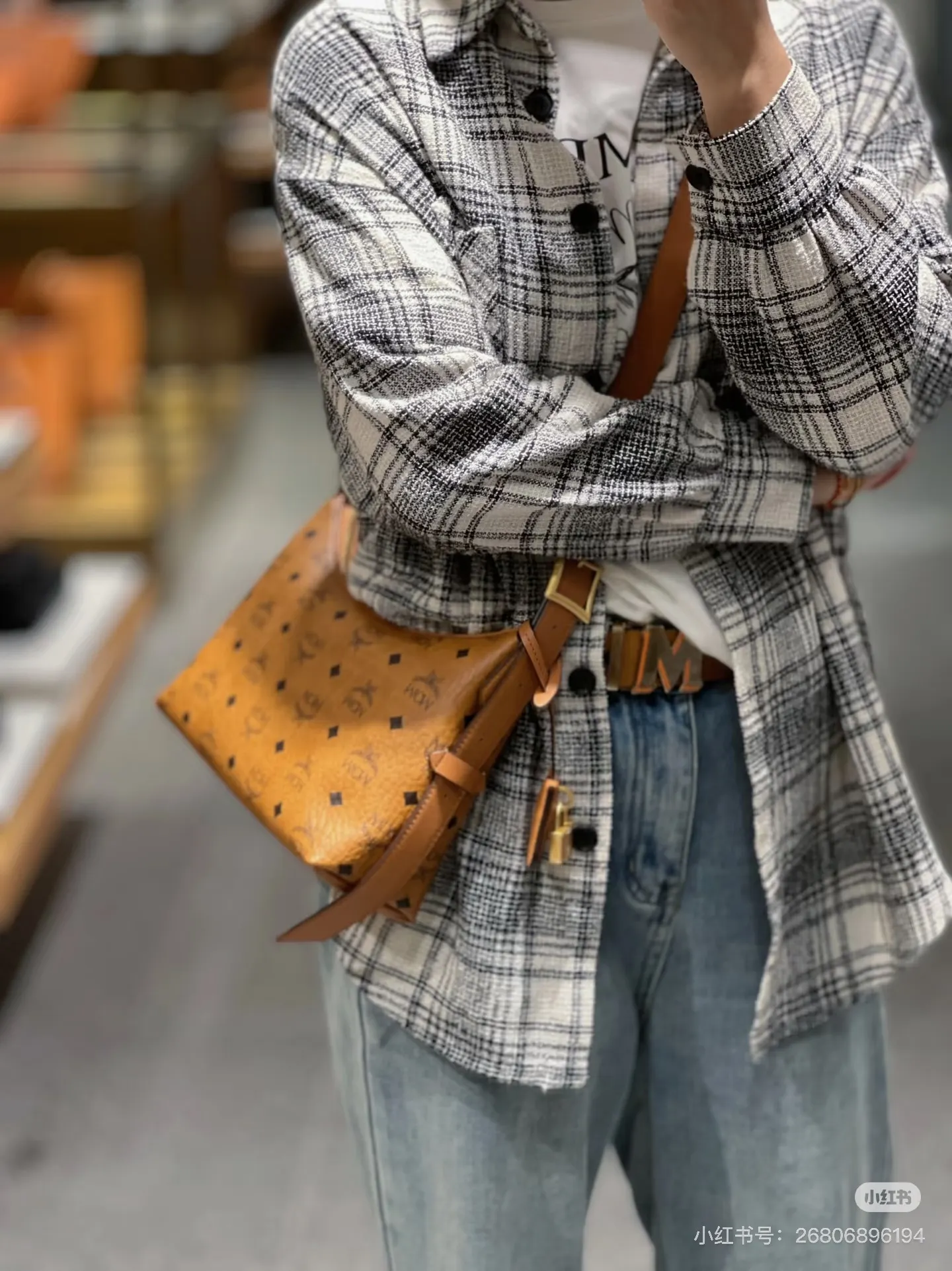MCM Visetos Hobo Shoulder Bag D27518378