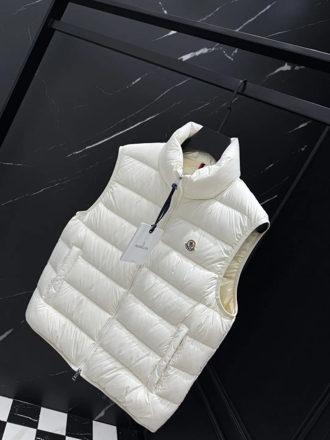 Logo-Patch Quilted Down Gilet D47022138 — view 2