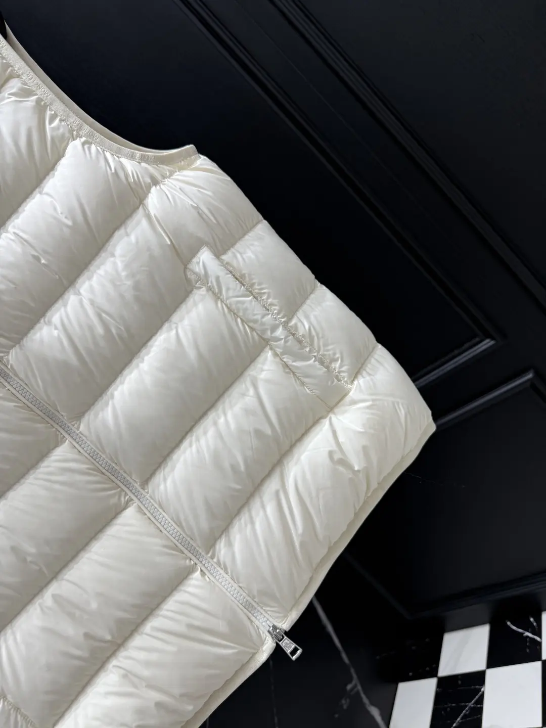 Logo-Patch Quilted Down Gilet D47022138 — view 5