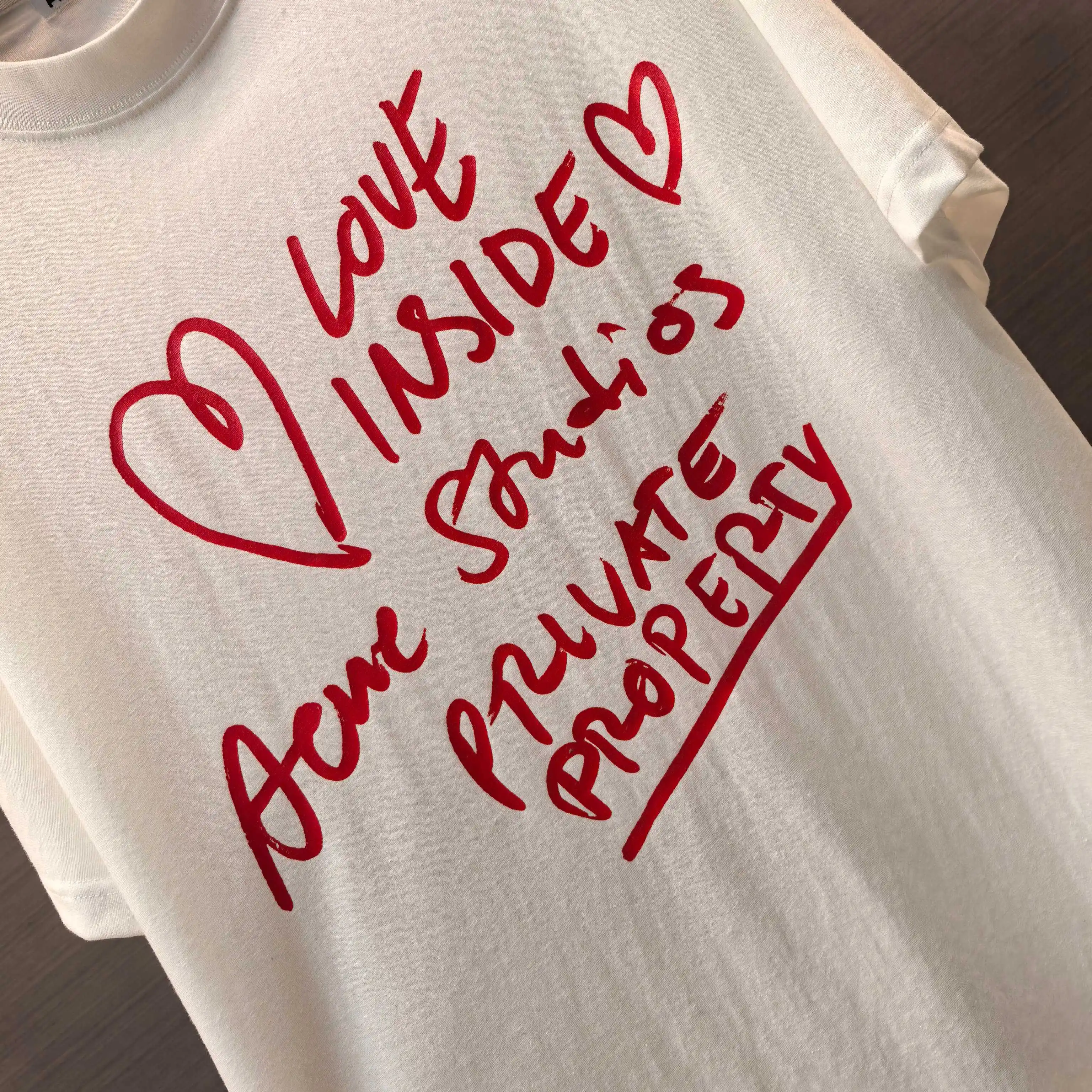 Acne Studios Heart Graphic Long-Sleeve T-Shirt D13523735 — view 4
