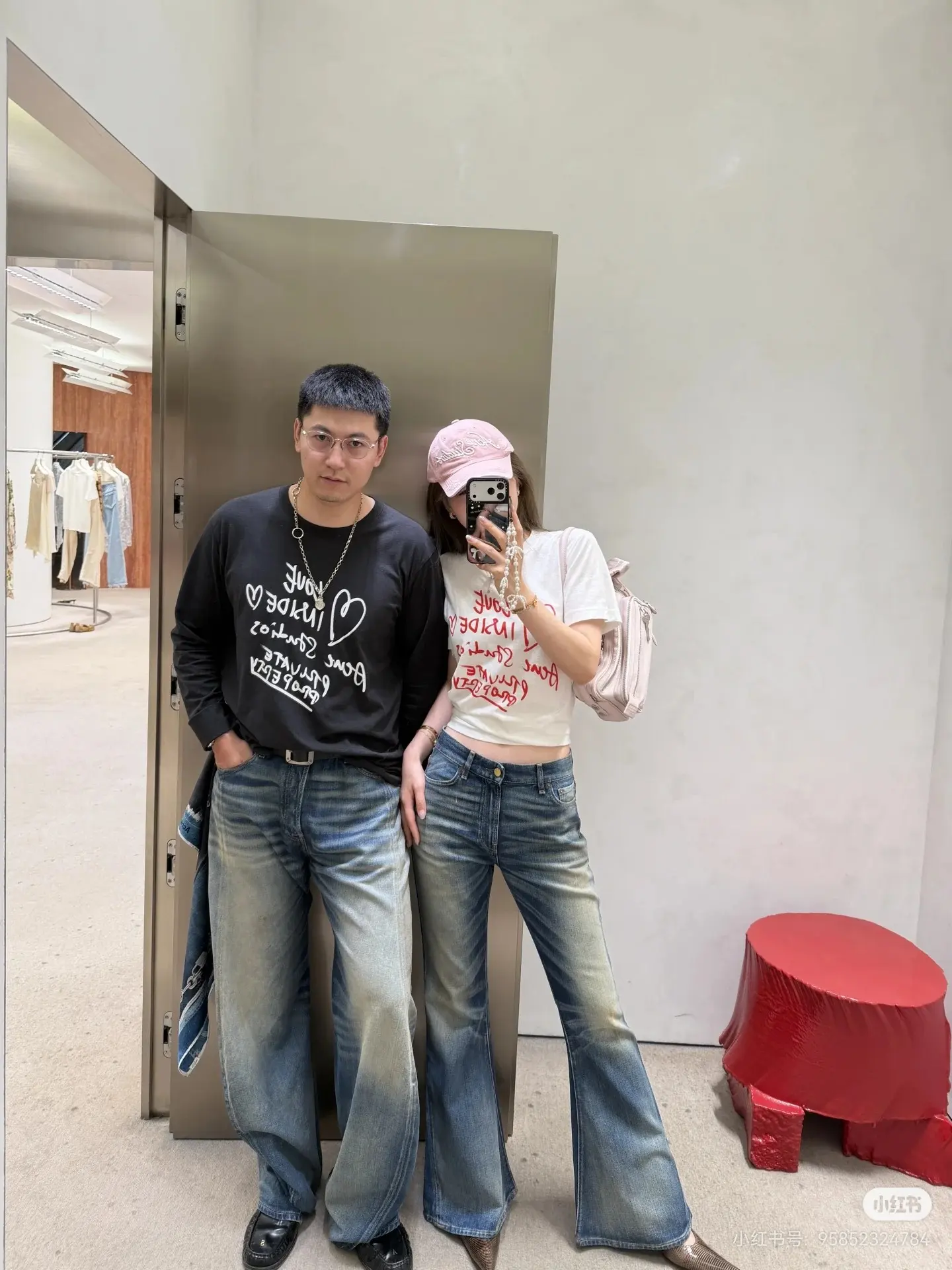 Acne Studios Heart Graphic Long-Sleeve T-Shirt D13523736 — view 3