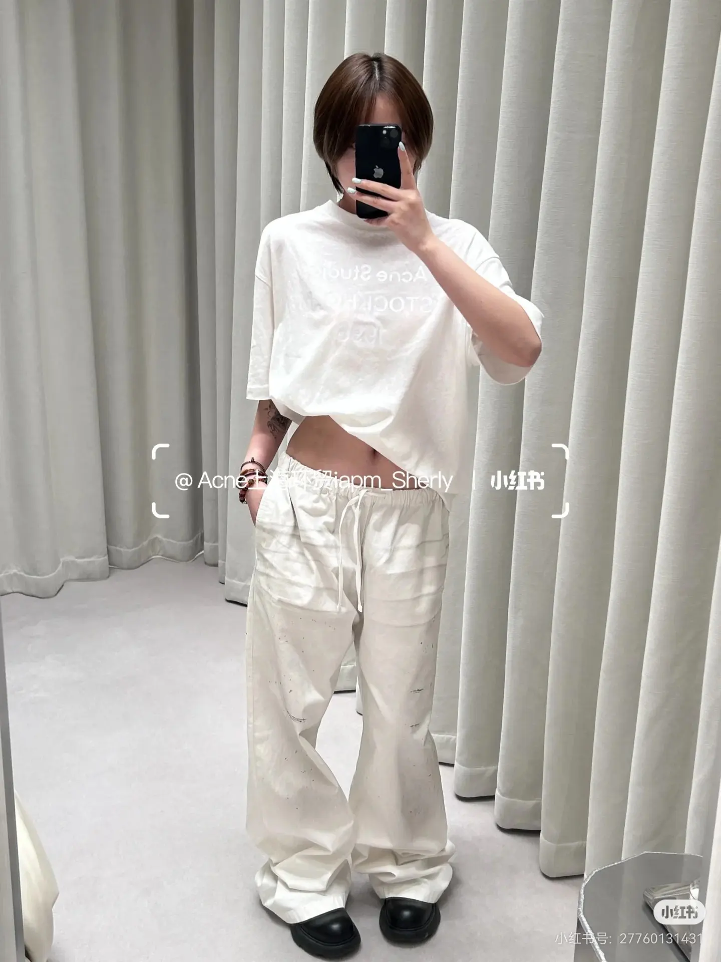 1996 Logo-Print Linen-Blend T-Shirt D13523760 — view 6