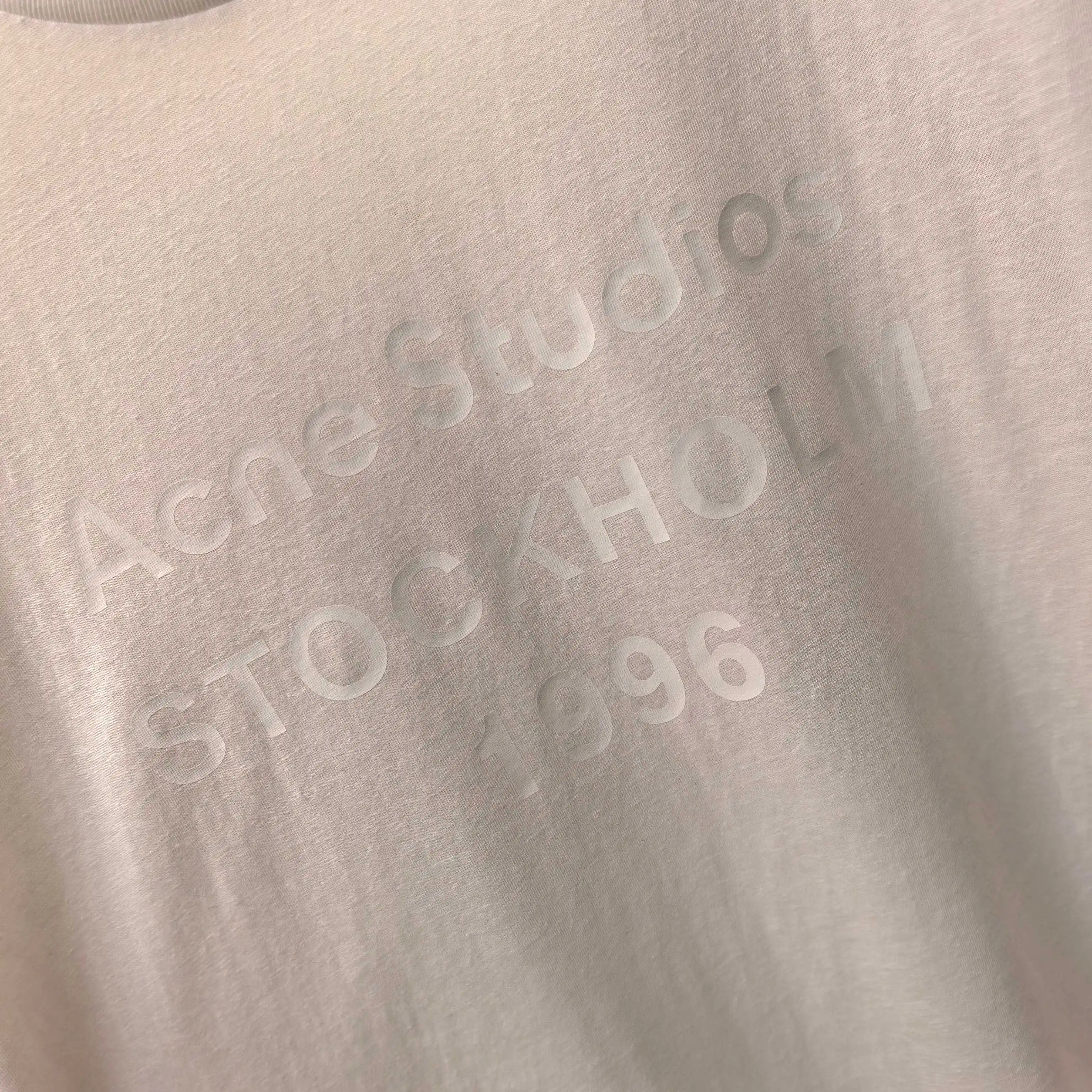 Acne Studios 1996 Logo Linen-Blend T-Shirt D13523759 — view 4