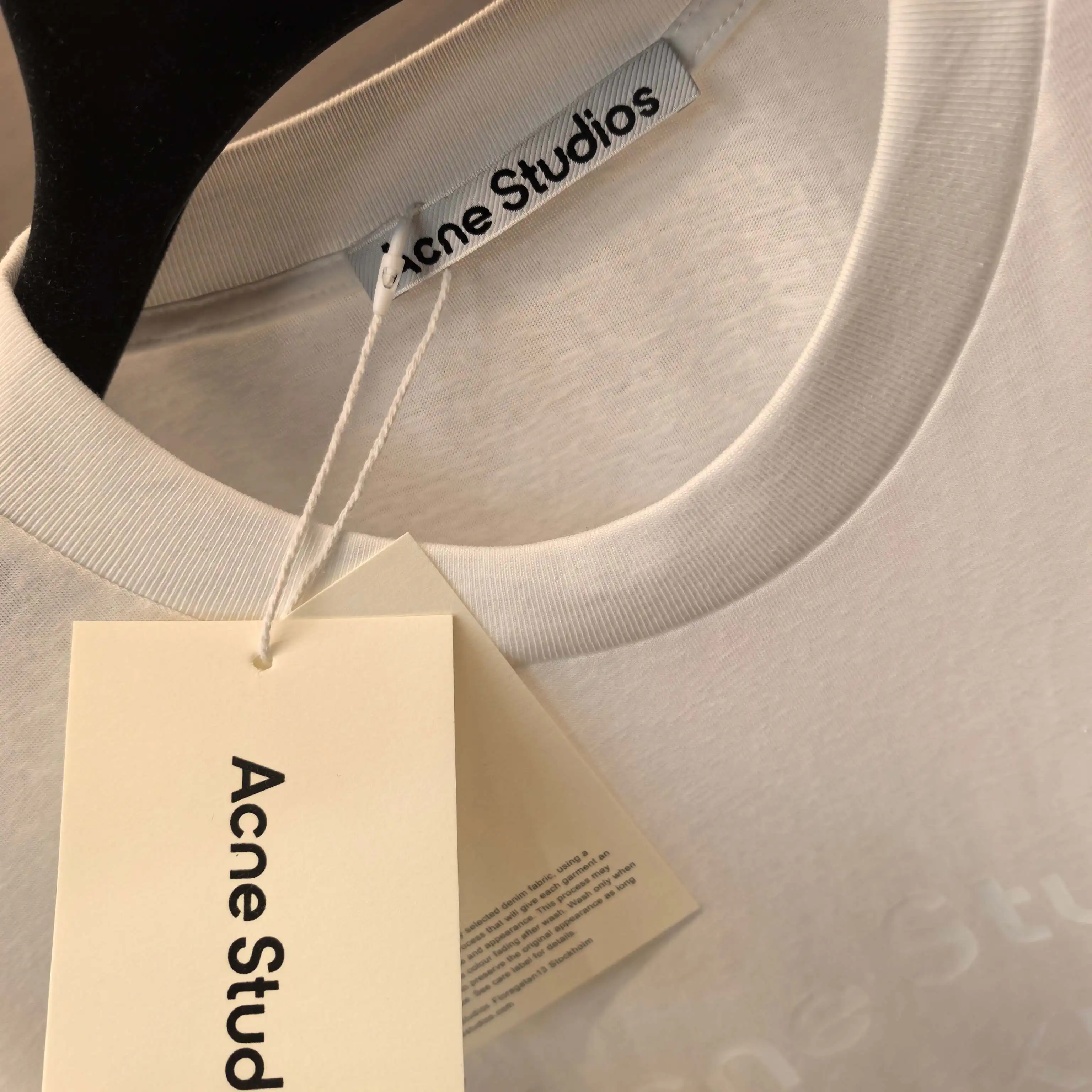 Acne Studios 1996 Logo Linen-Blend T-Shirt D13523759 — view 7