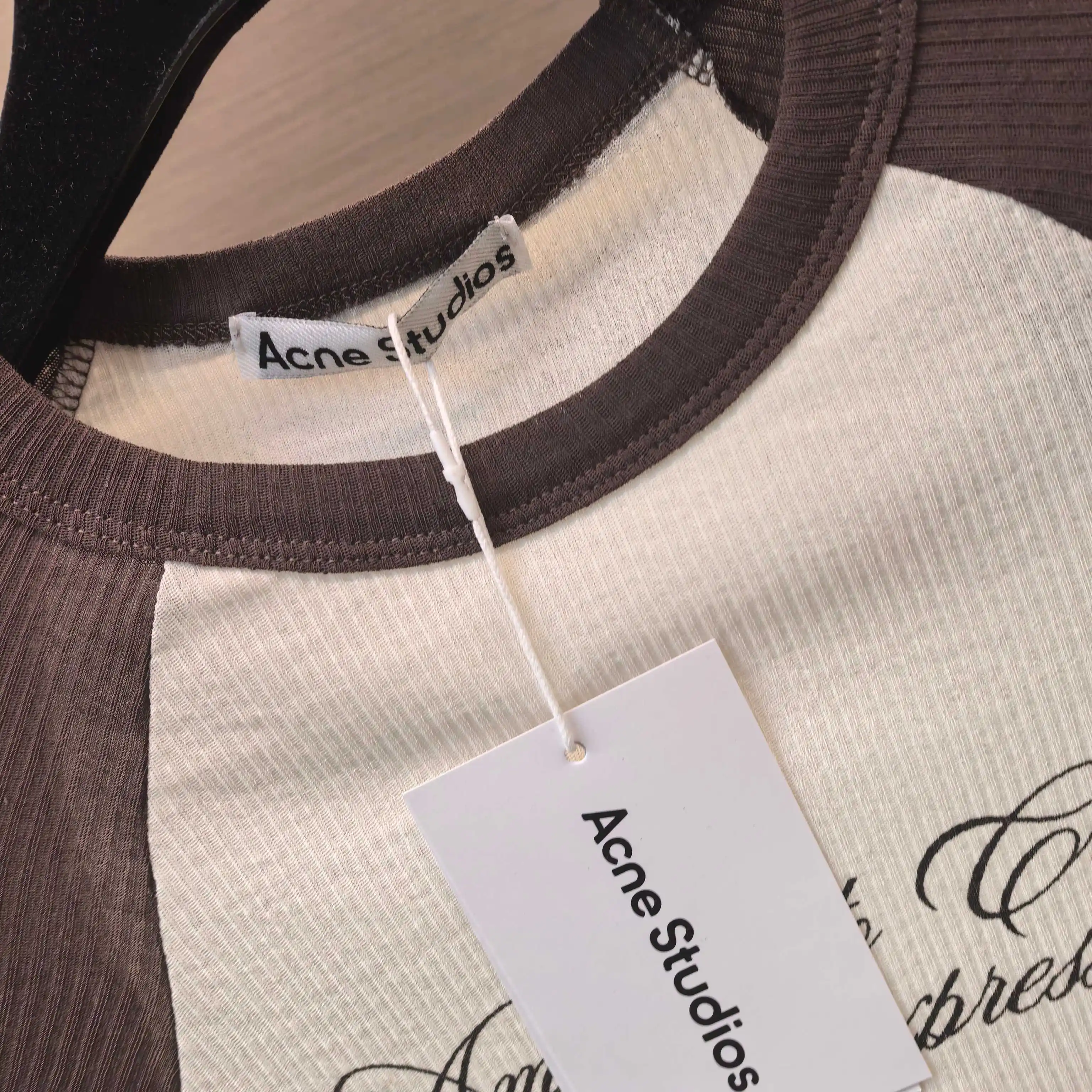 Acne Studios Raglan Sleeve Graphic T-Shirt D13523727 — view 6