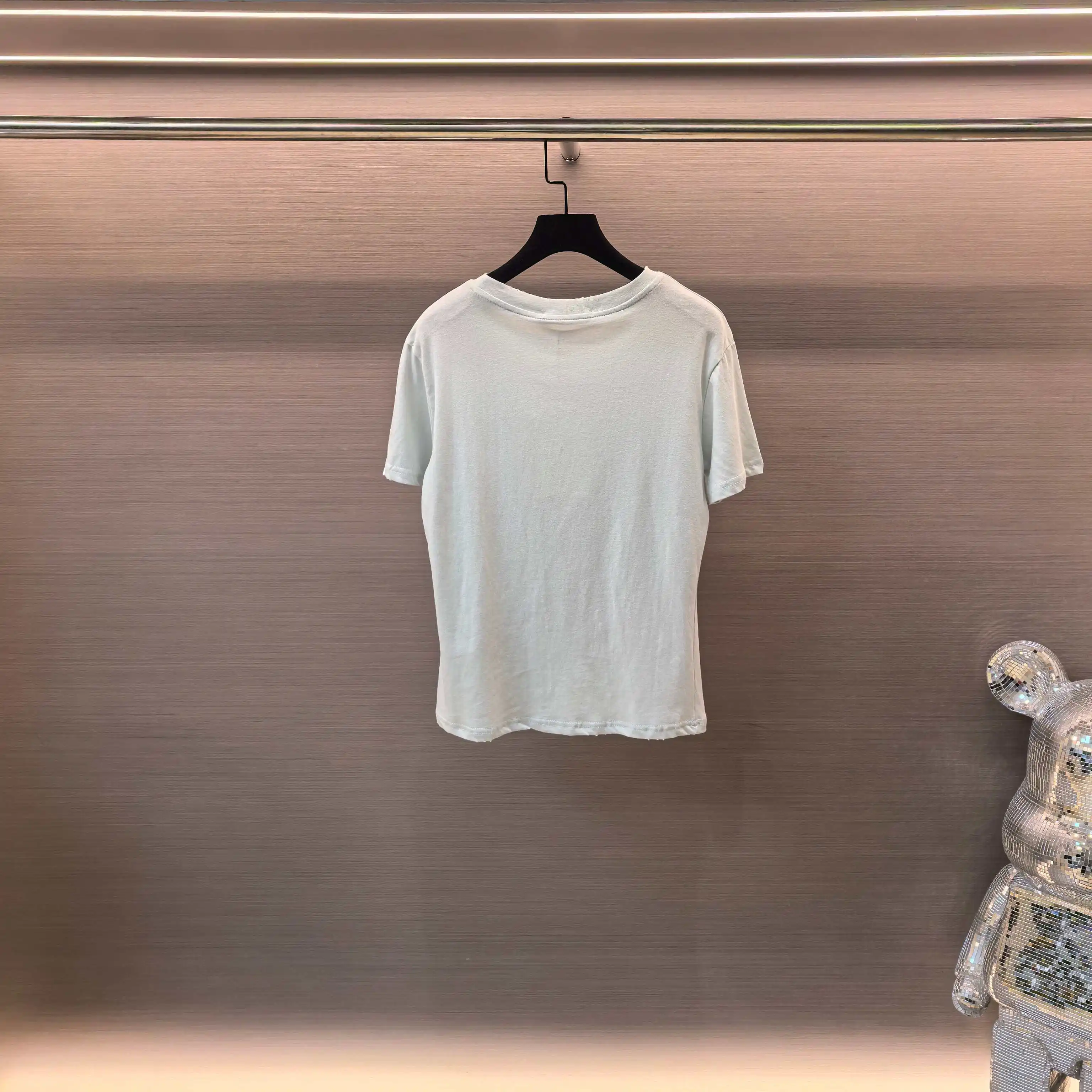 Logo Print Cotton-Linen T-Shirt D13523843 — view 3