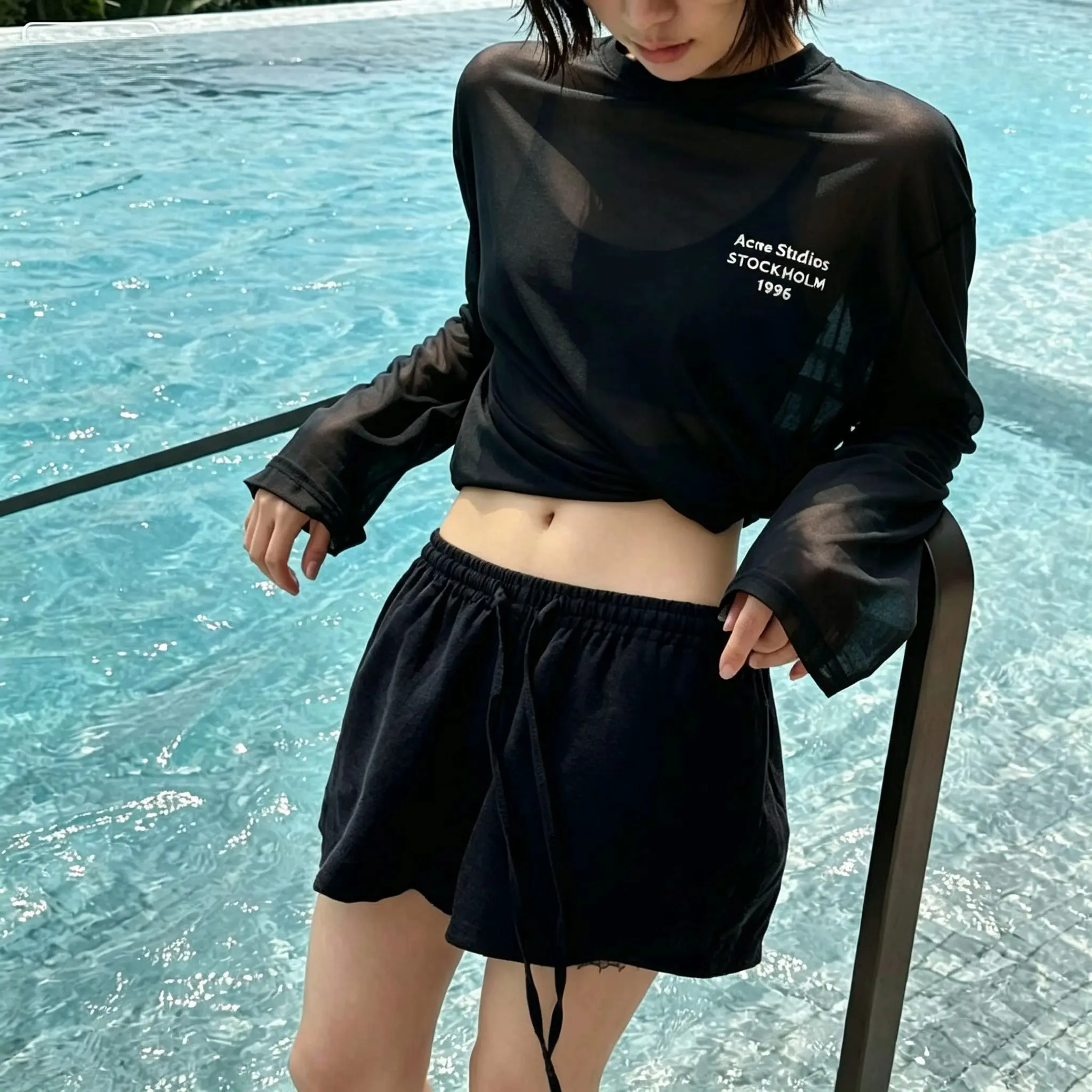 Acne Studios 1996 Logo Long-Sleeve T-Shirt D13523801 — view 2