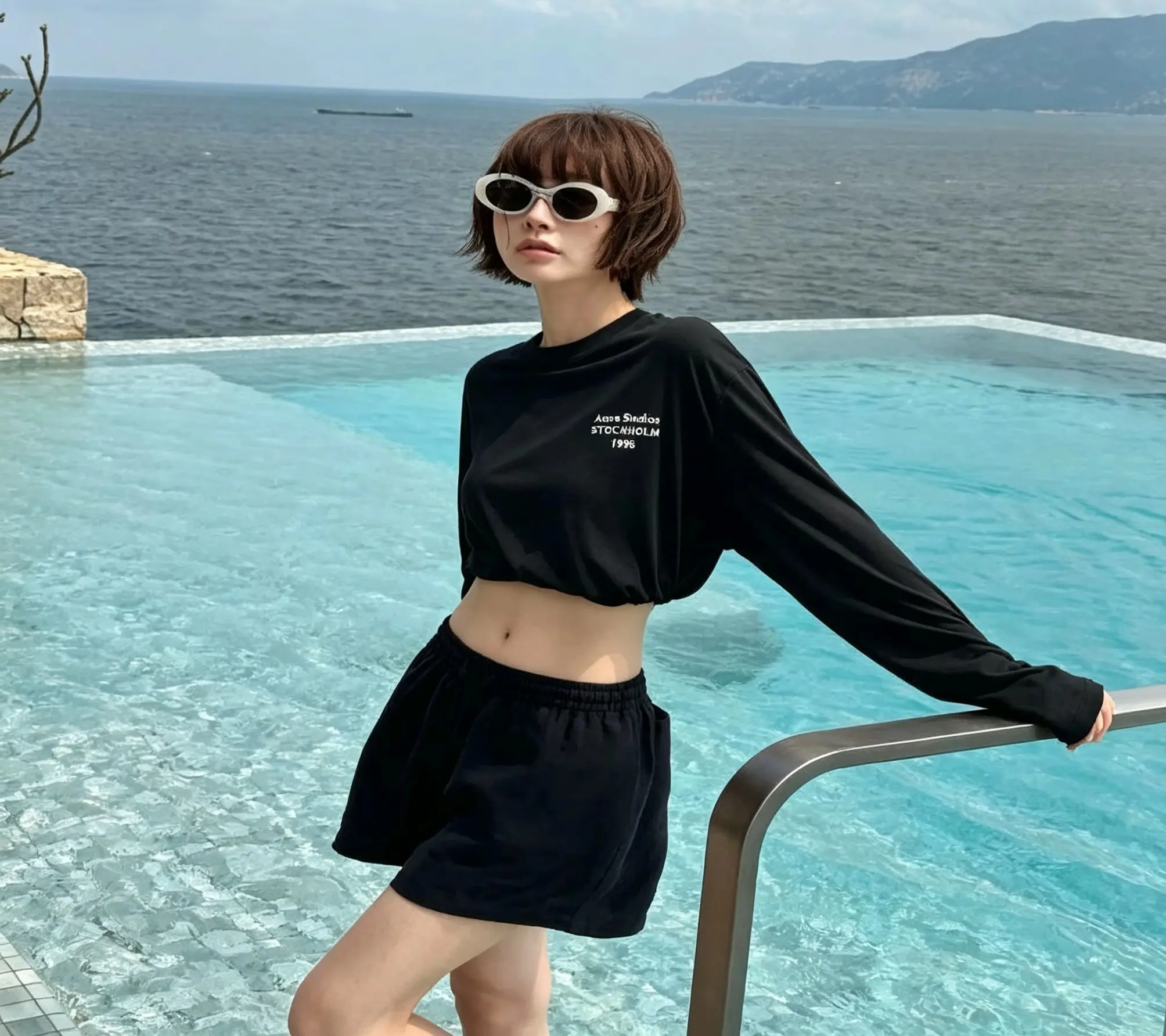 Acne Studios 1996 Logo Long-Sleeve T-Shirt D13523801 — view 3