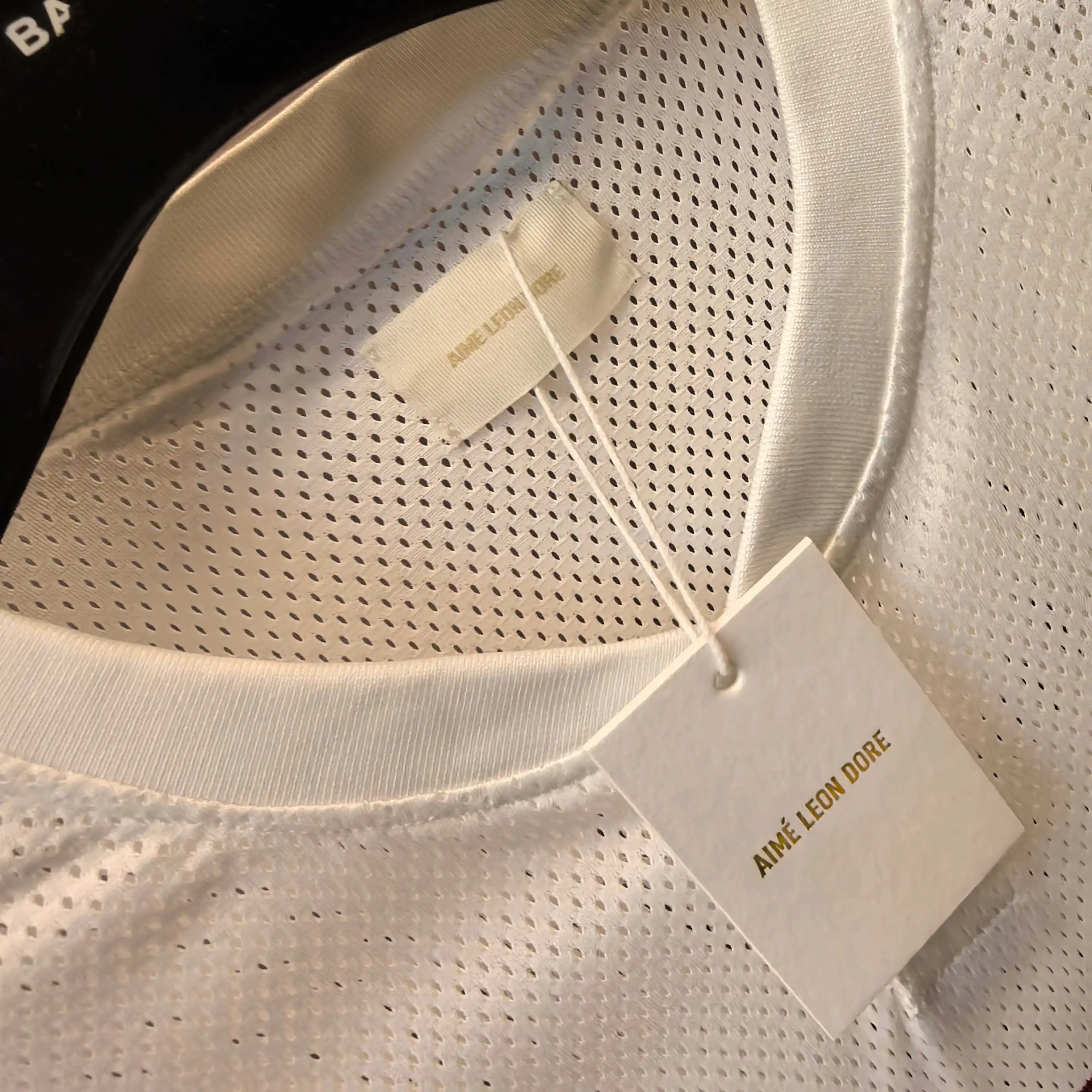 Logo-Print Mesh Henley T-Shirt D13523762 — view 8