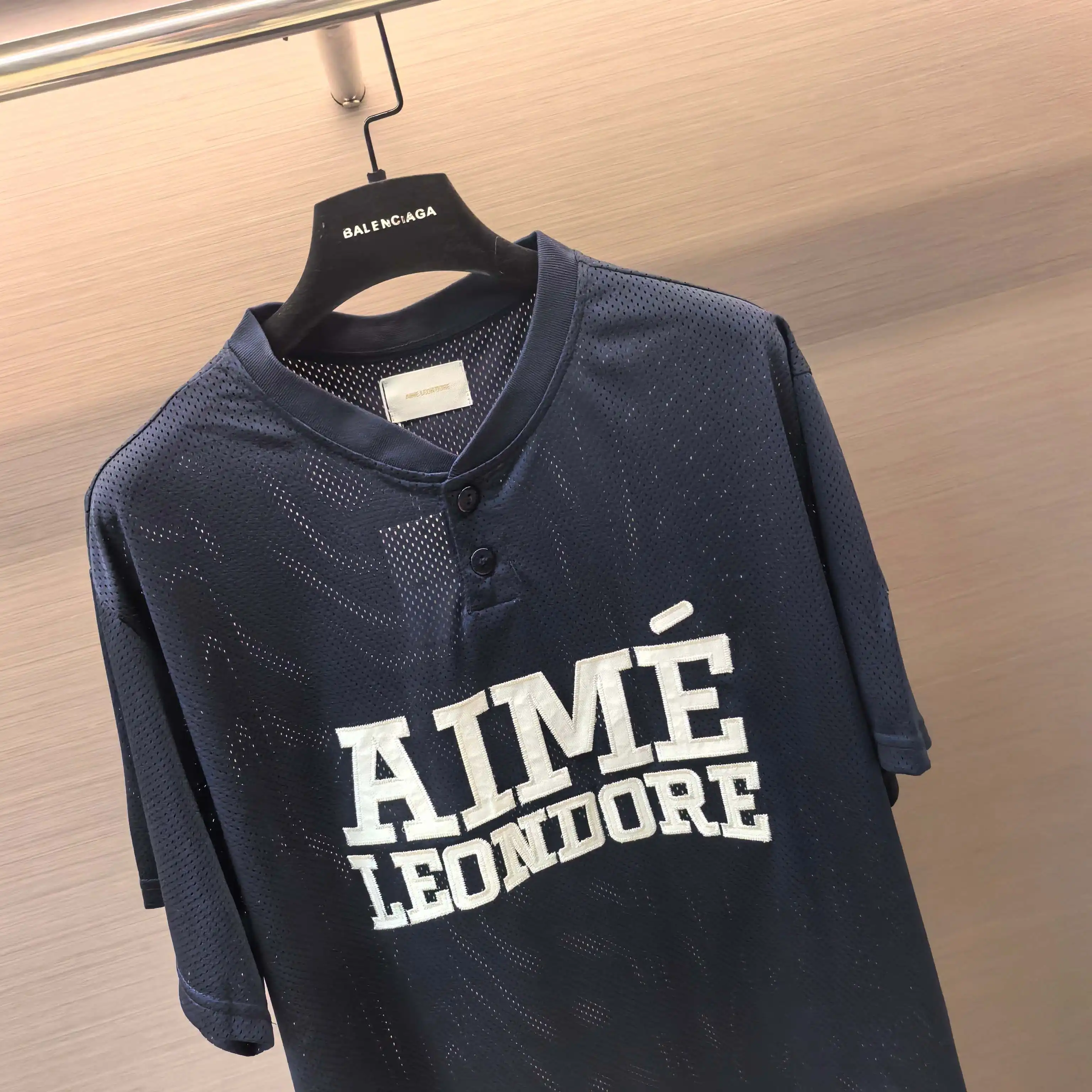 Mesh Henley Baseball T-Shirt D13523761 — view 4