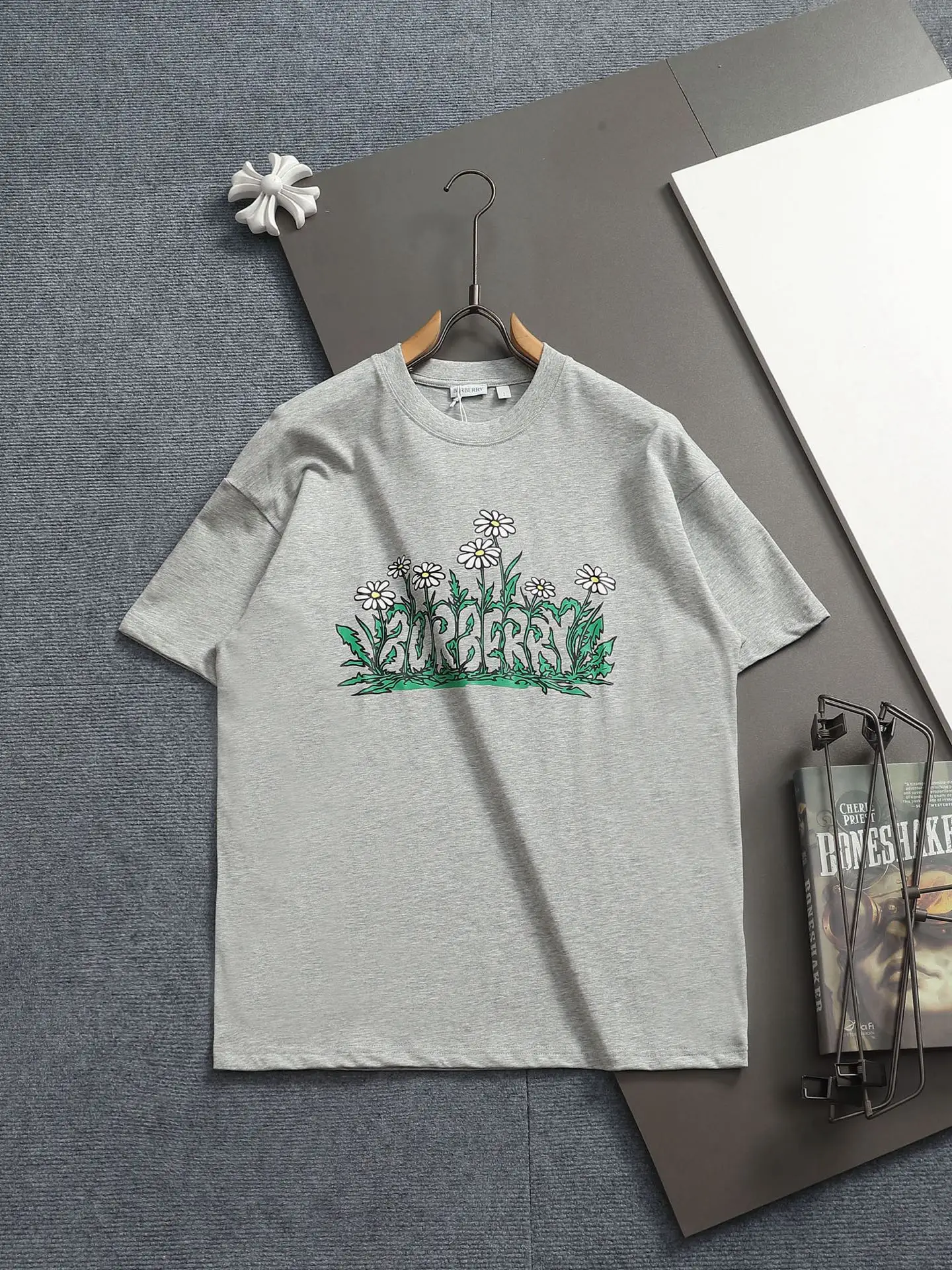 Floral Logo Graphic Cotton T-Shirt D13513696