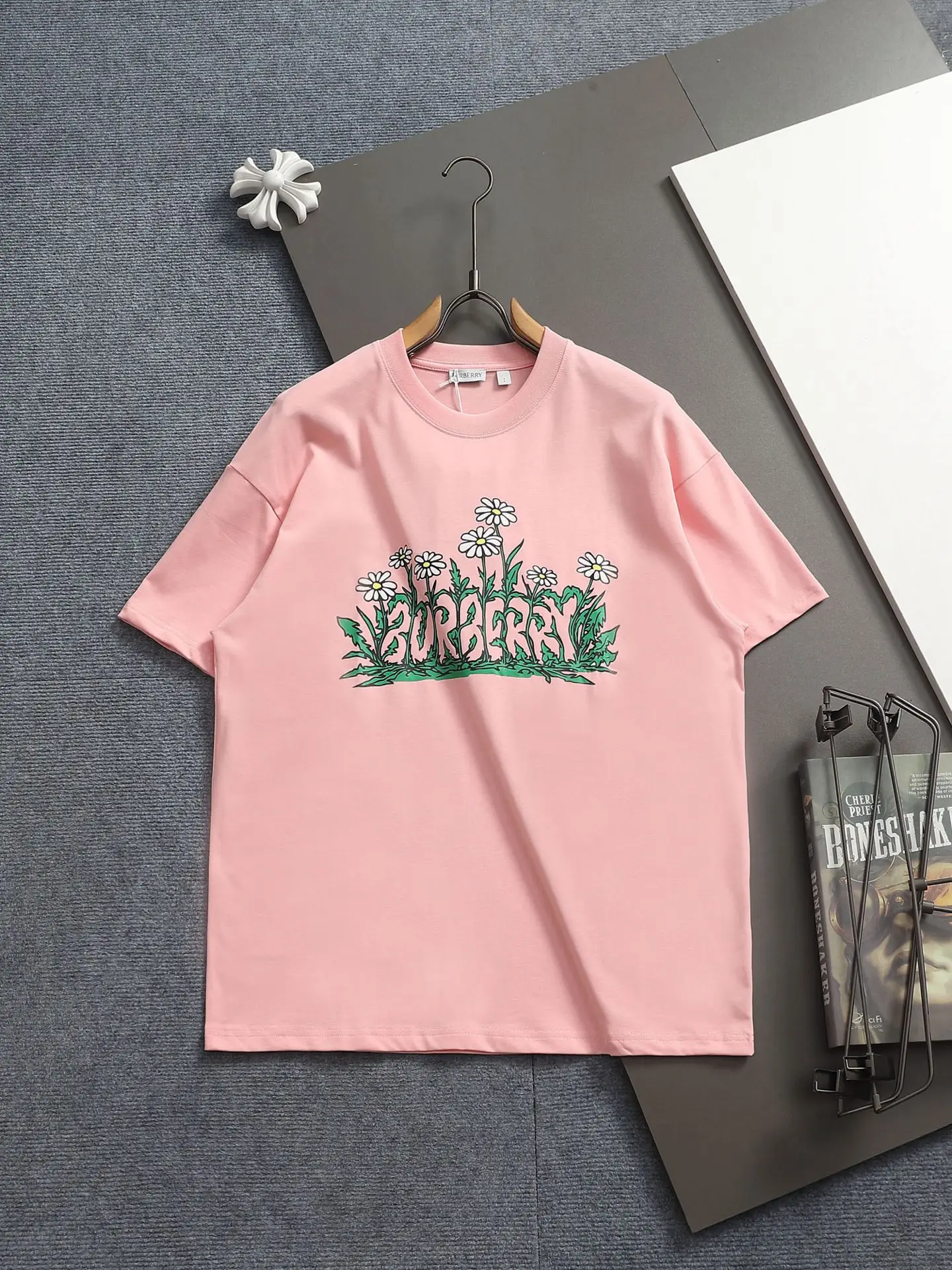 Floral Logo Graphic Cotton T-Shirt D13513697