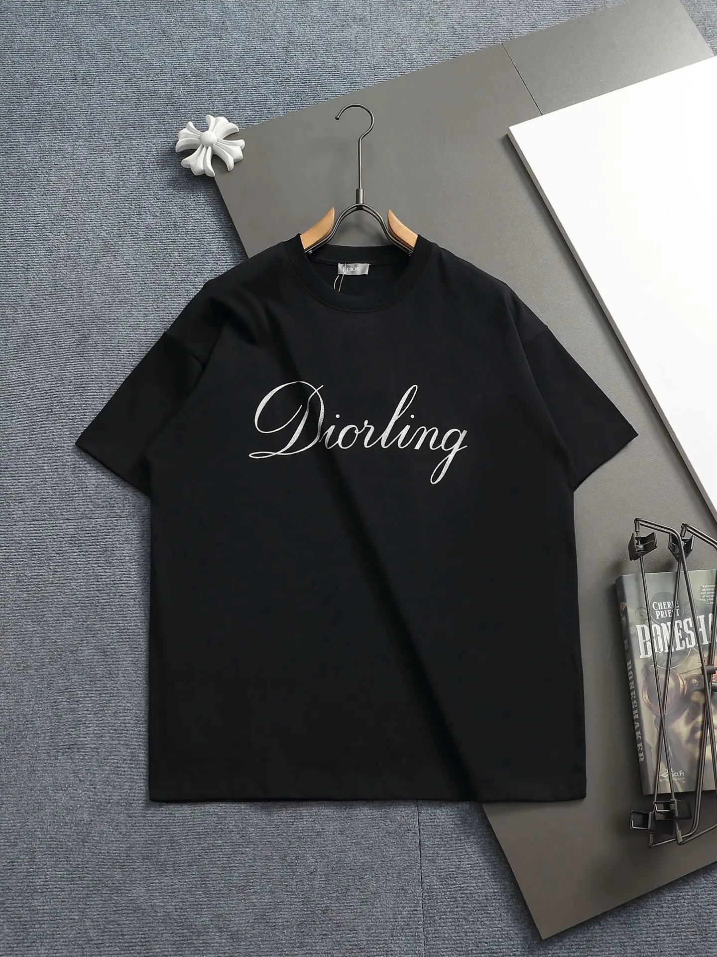 Diorling Logo Print Cotton T-Shirt D13513706