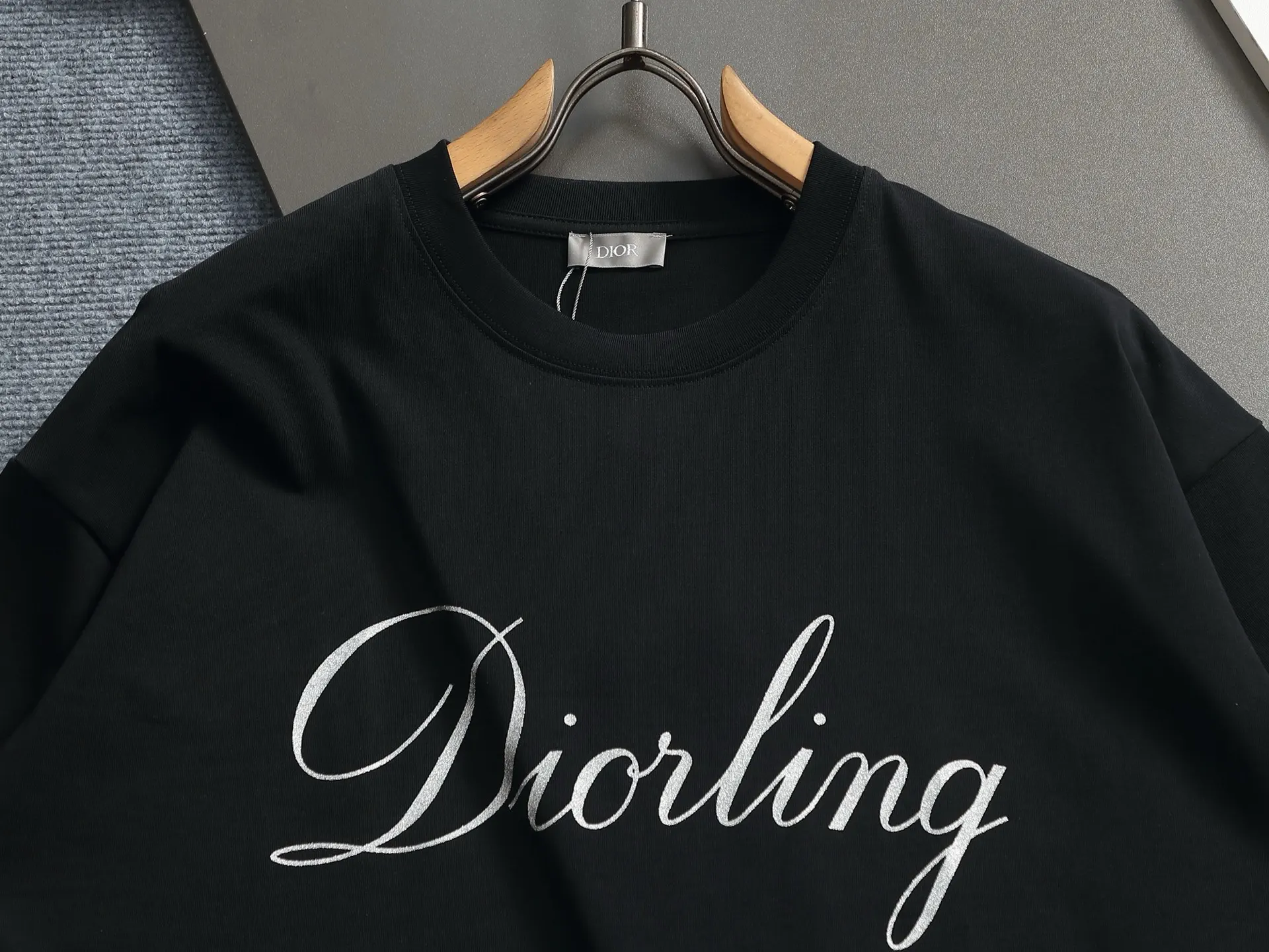 Diorling Logo Print Cotton T-Shirt D13513706 — view 3