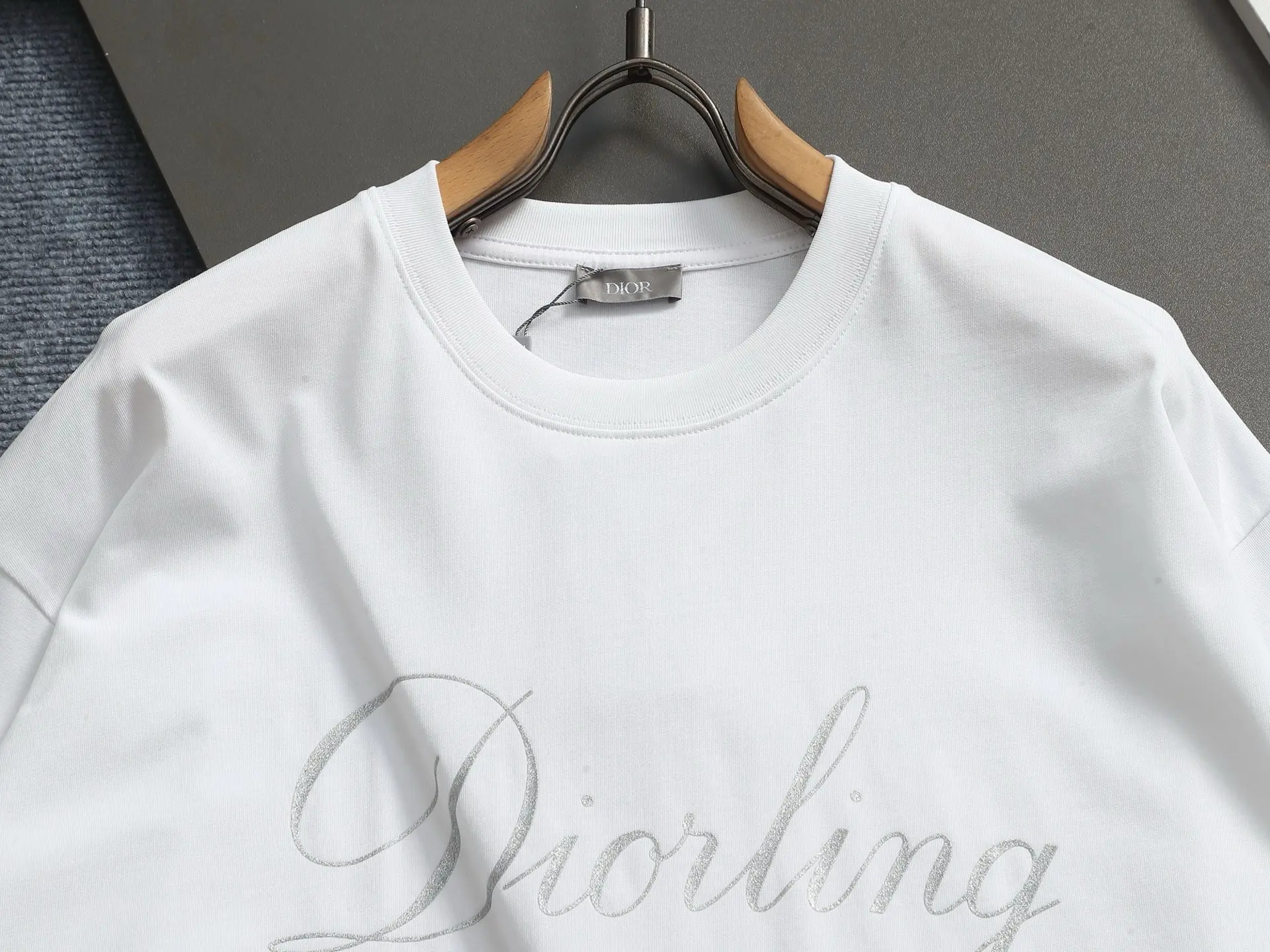 Diorling Logo Print Cotton T-Shirt D13513705 — view 3