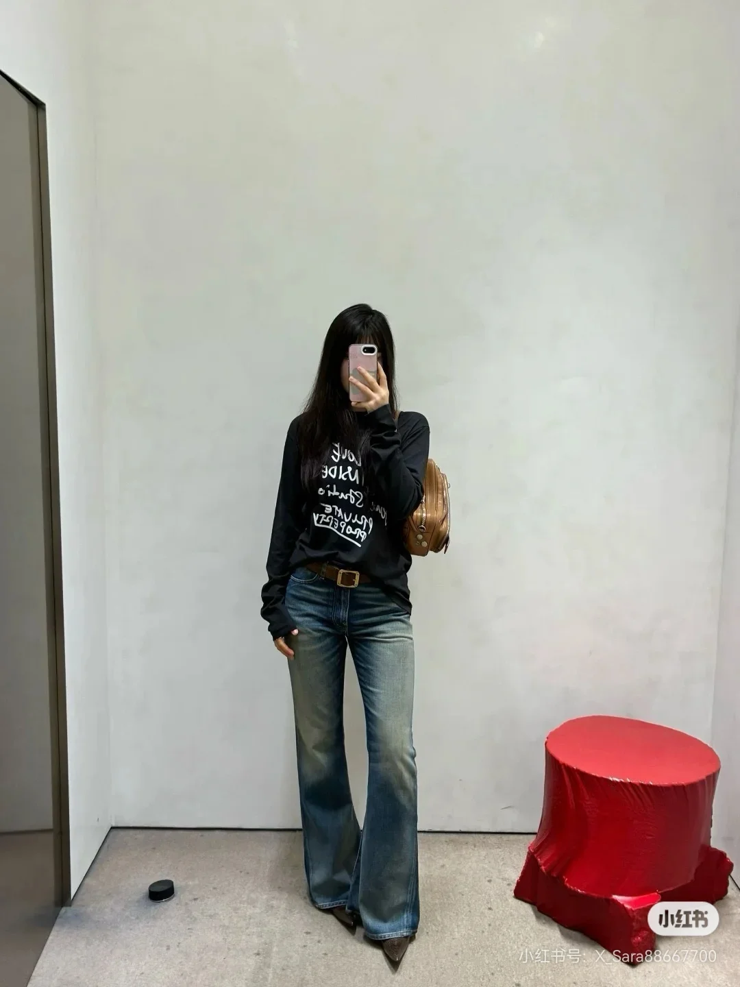 Acne Studios Slogan Print Long-Sleeve T-Shirt D14023739 — view 5