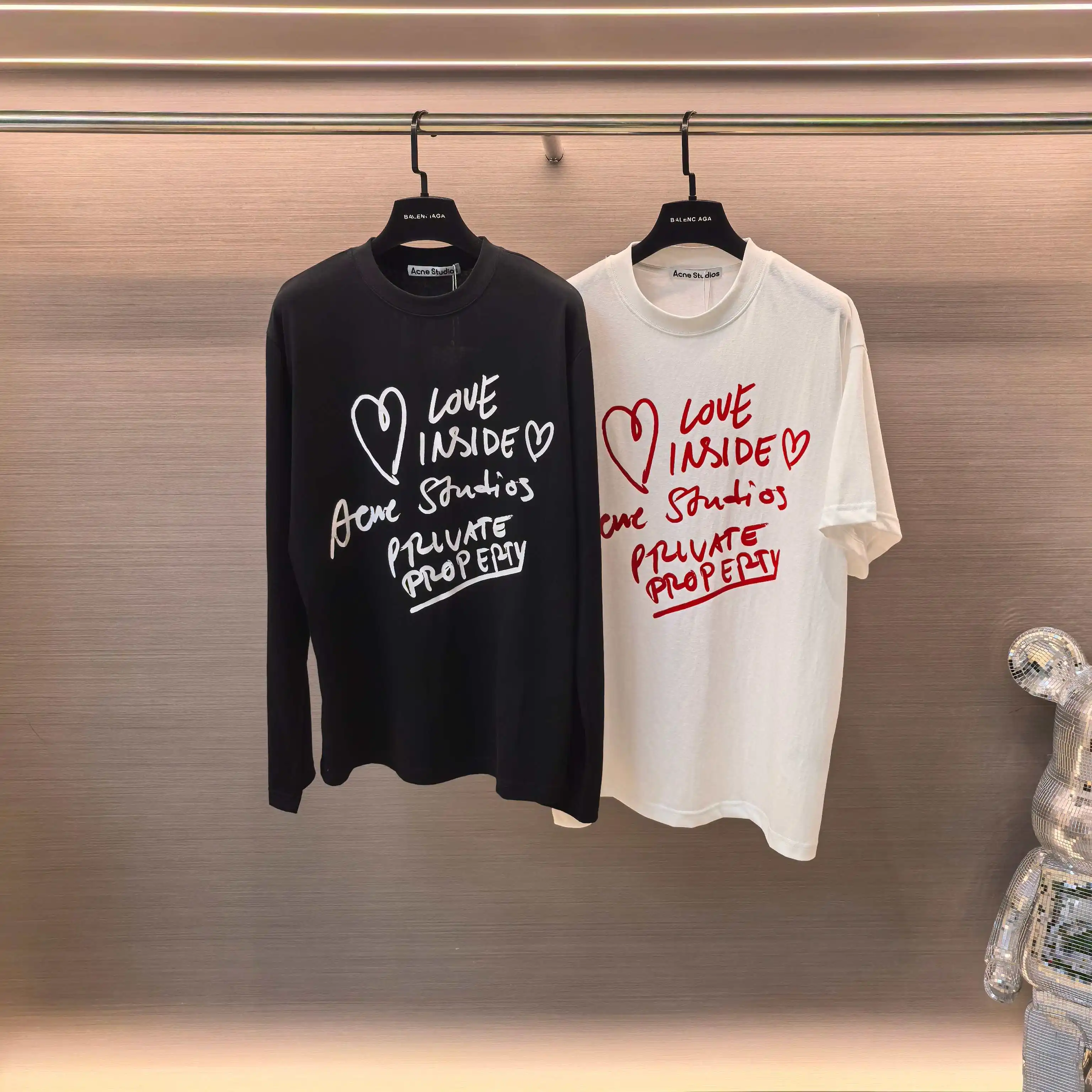 Love Inside Slogan Long-Sleeve T-Shirt D14023738