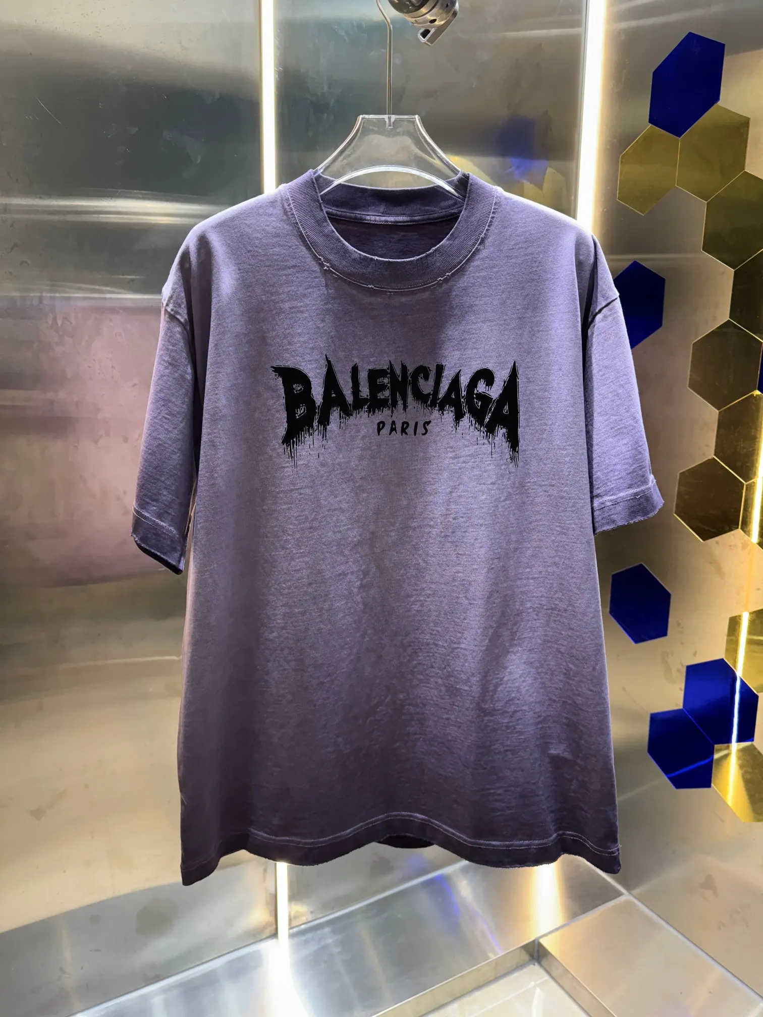 Logo Print Distressed Cotton T-Shirt D14013428