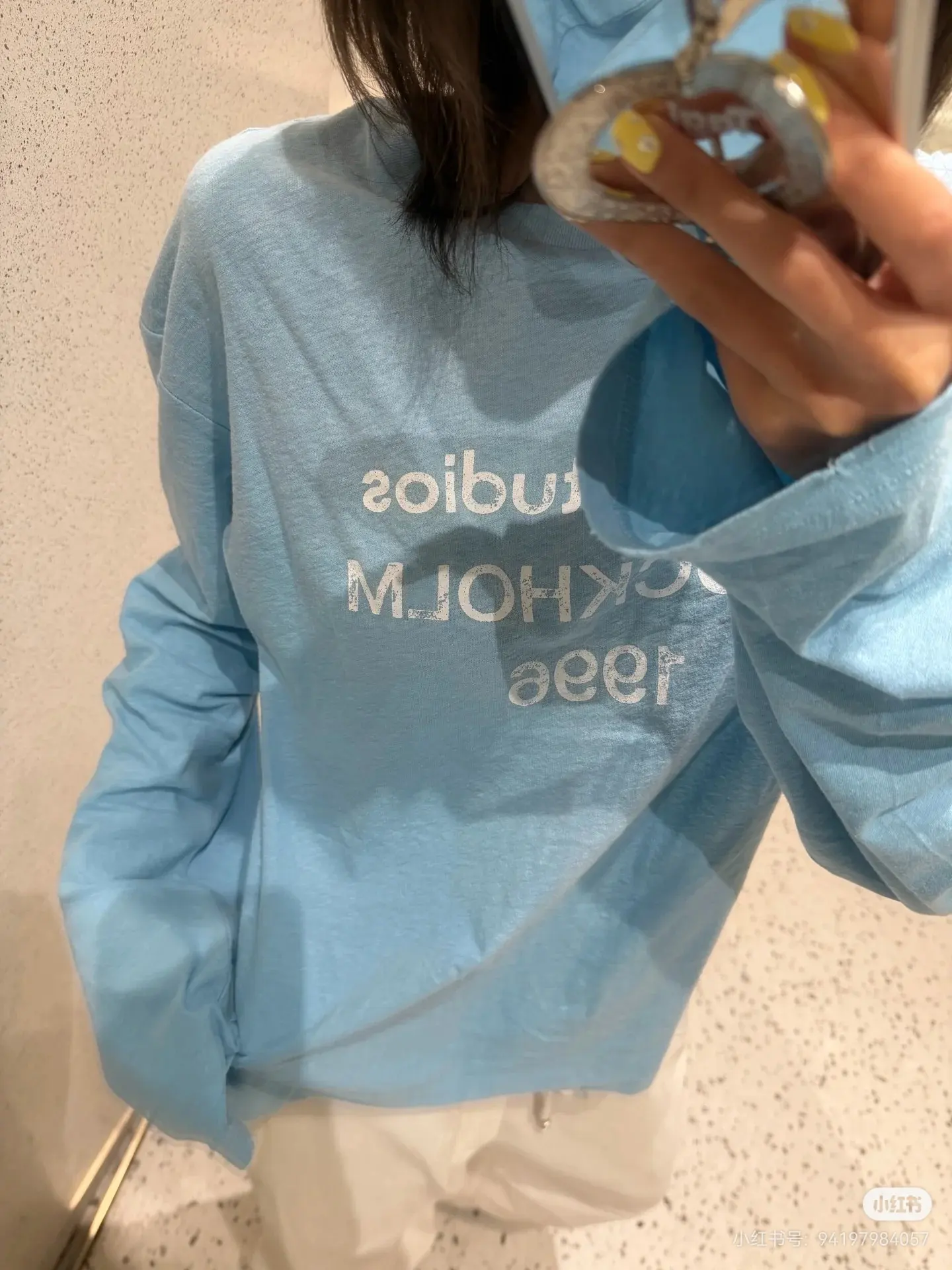 1996 Logo Distressed Long-Sleeve T-Shirt D14023829 — view 3