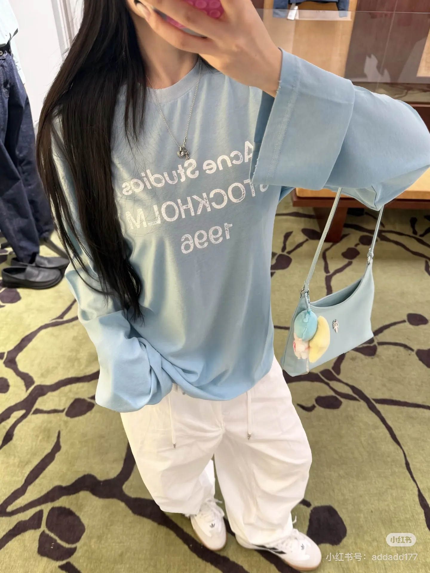 1996 Logo Distressed Long-Sleeve T-Shirt D14023830 — view 8