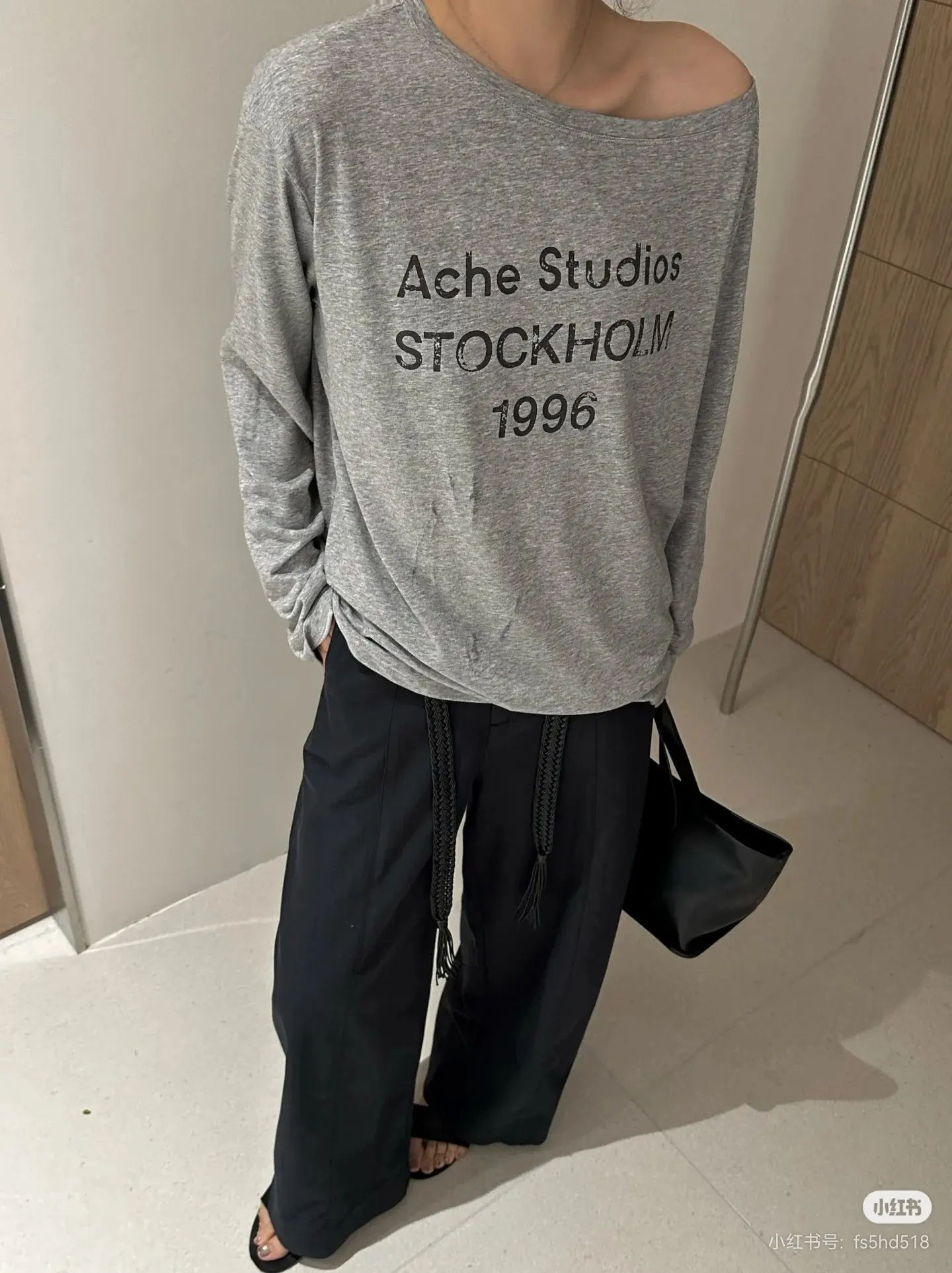 Acne Studios 1996 Distressed Long-Sleeve T-Shirt D14023817 — view 3