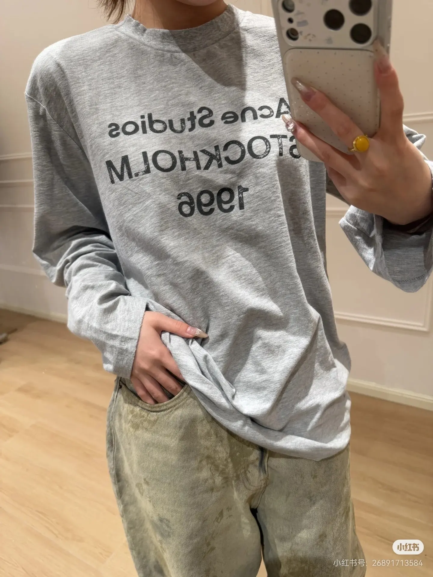 Acne Studios 1996 Distressed Long-Sleeve T-Shirt D14023817 — view 4