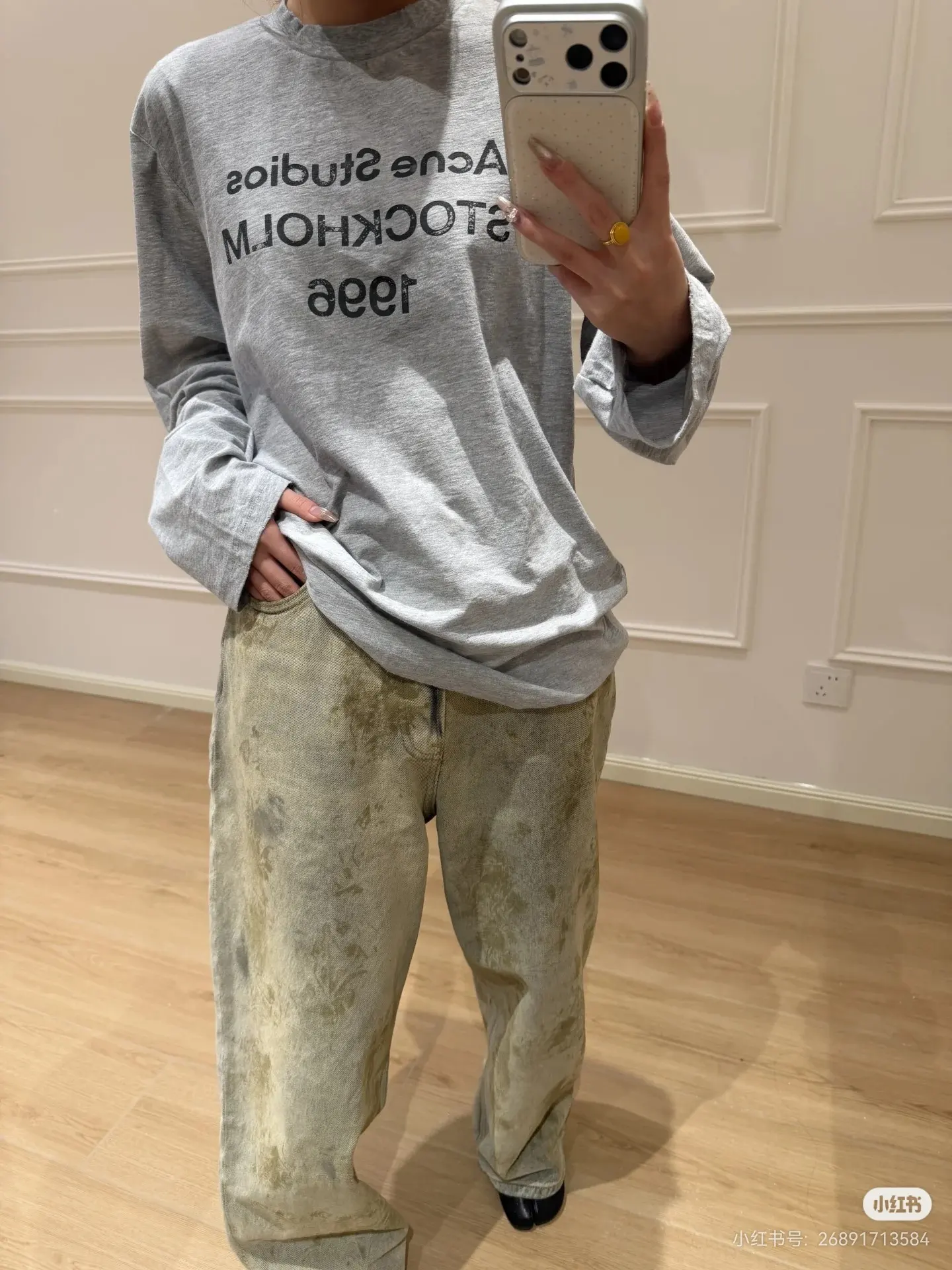Acne Studios 1996 Distressed Long-Sleeve T-Shirt D14023817 — view 5