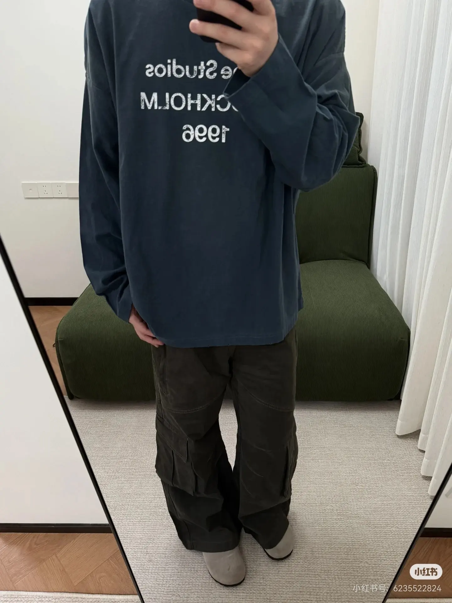 Acne Studios 1996 Logo Long-Sleeve T-Shirt D14023820 — view 3