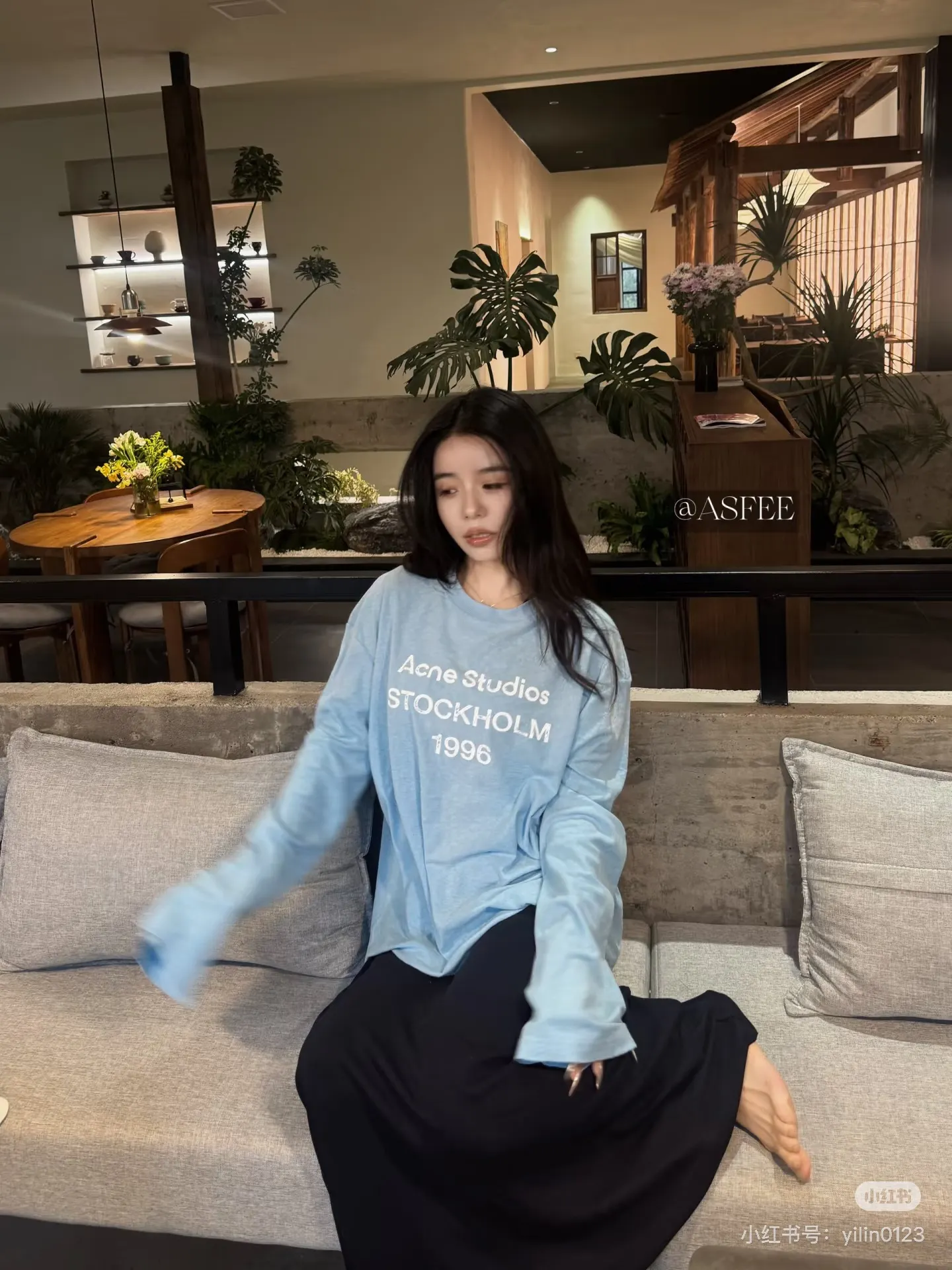1996 Distressed Long-Sleeve T-Shirt D14023831 — view 5