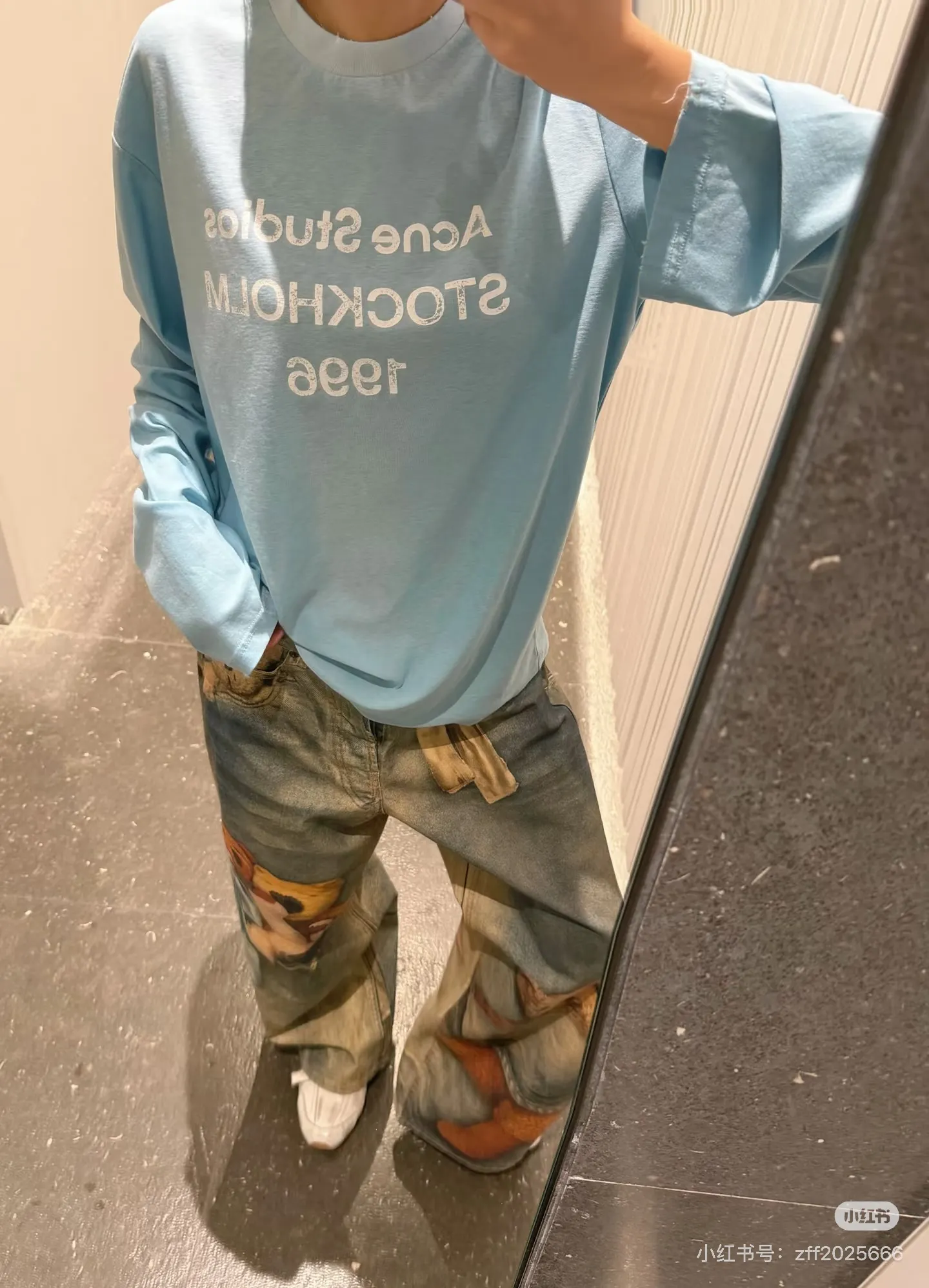1996 Distressed Long-Sleeve T-Shirt D14023831 — view 9