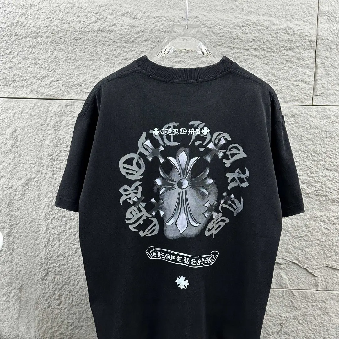 Chrome Hearts Distressed Logo Print T-Shirt D14019634 — view 6