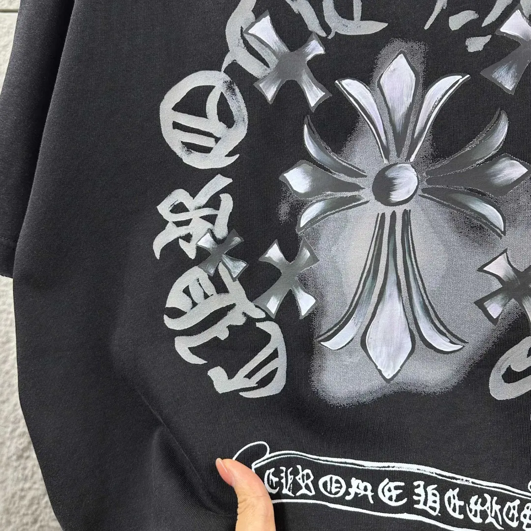 Chrome Hearts Distressed Logo Print T-Shirt D14019634 — view 7