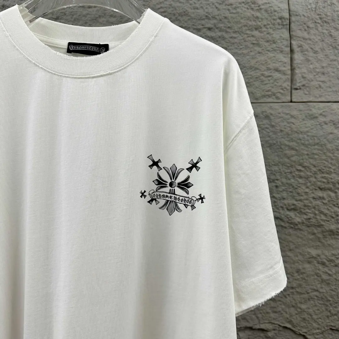 Chrome Hearts Distressed Graphic Print T-Shirt D14019635 — view 3
