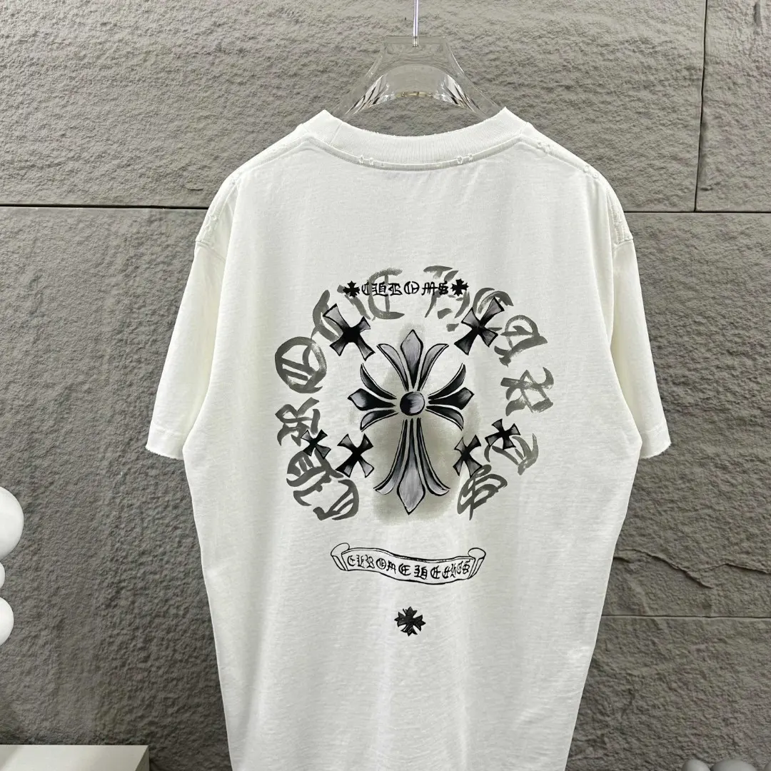 Chrome Hearts Distressed Graphic Print T-Shirt D14019635 — view 5