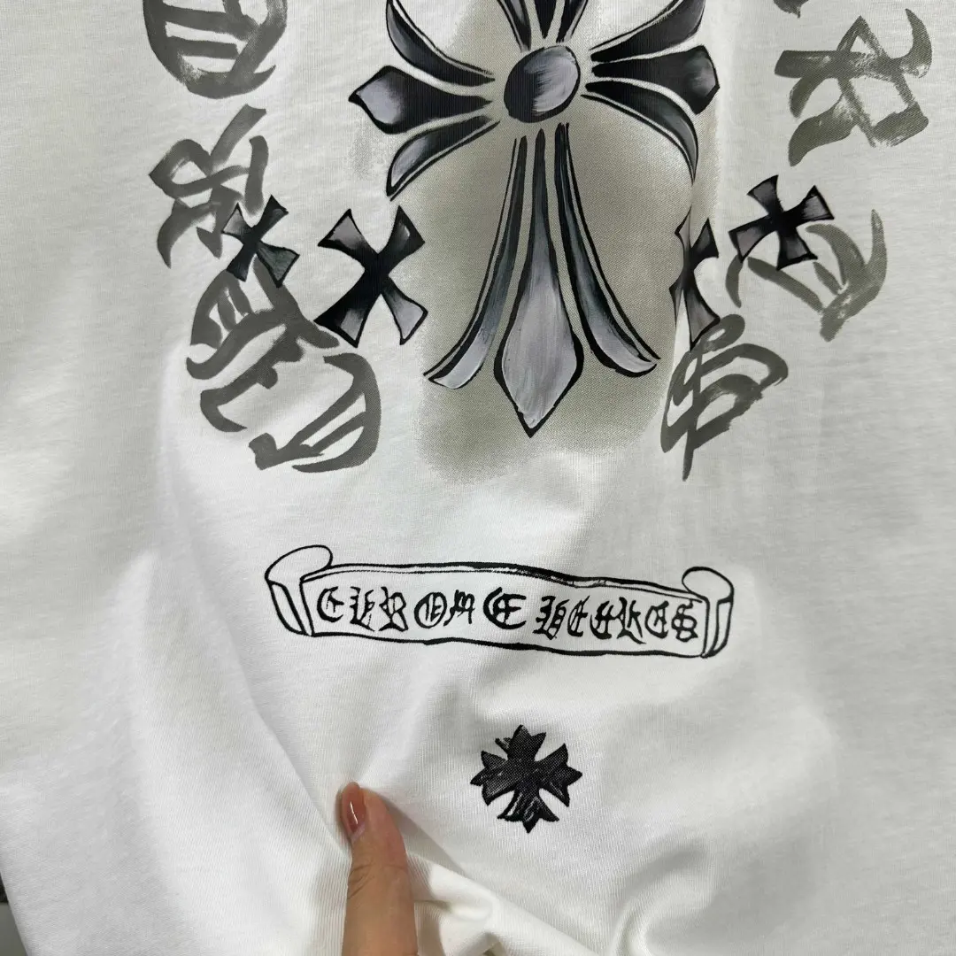 Chrome Hearts Distressed Graphic Print T-Shirt D14019635 — view 6
