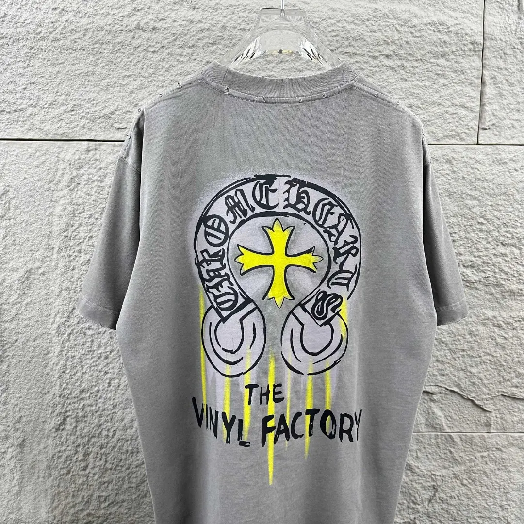 Chrome Hearts The Vinyl Factory Distressed T-Shirt D14019631 — view 6